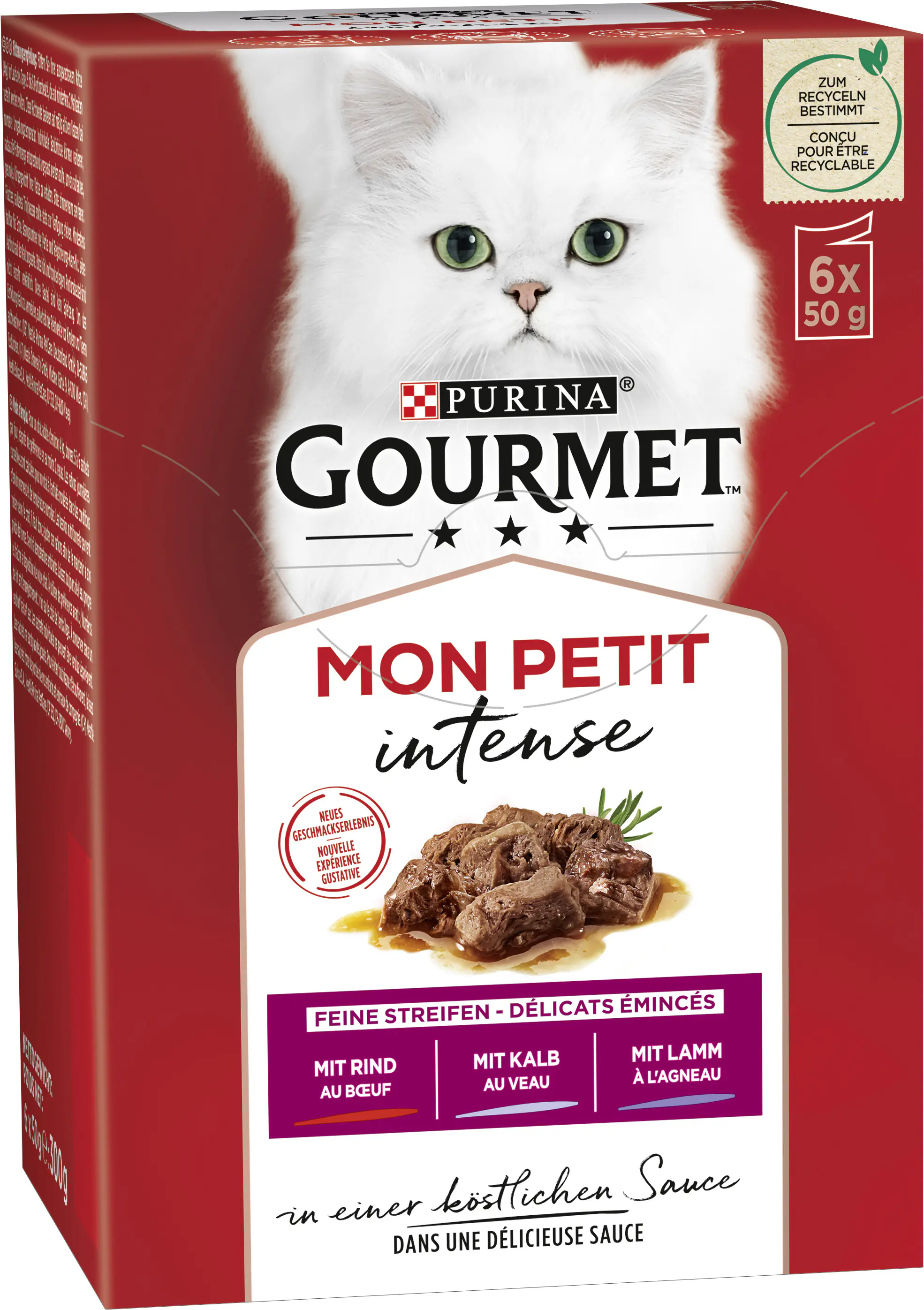 Gourmet Mon Petit mit Rind Kalb und Lamm 6x 50g Gourmet Mon Petit