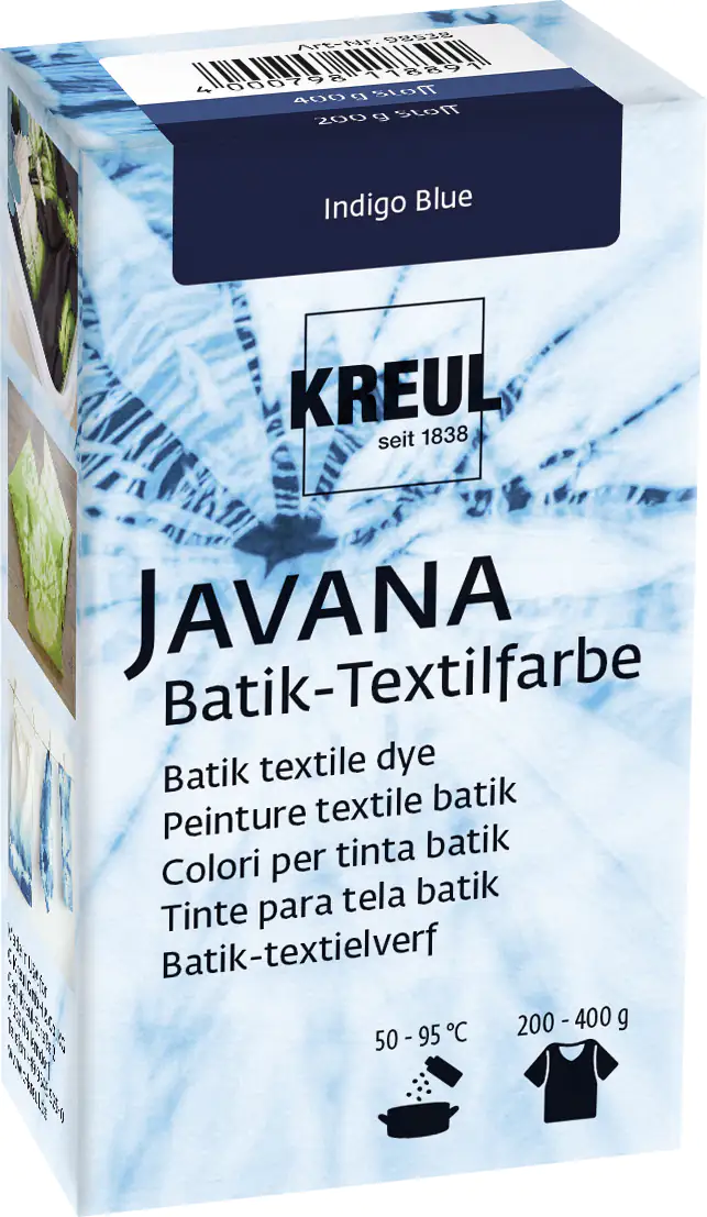 Kreul Javana Batik-Textilfarbe Indigo Blue, 70 g Kreul Javana Batik-Textilfarbe Indigo Blue, 70 g