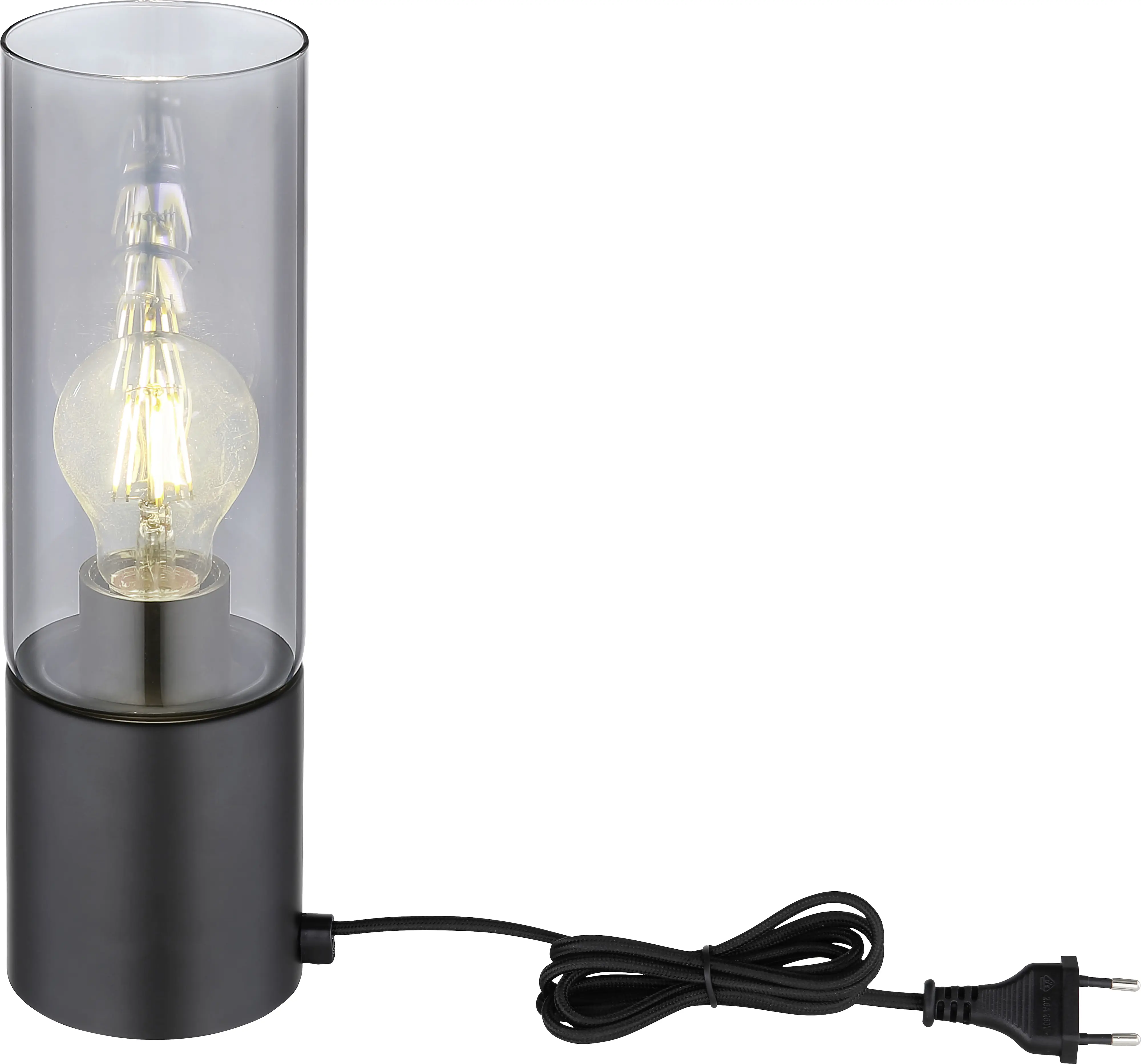 Globo Tischleuchte Annika schwarz 30 x 9 cm E 27, max. 25 W, dimmbar