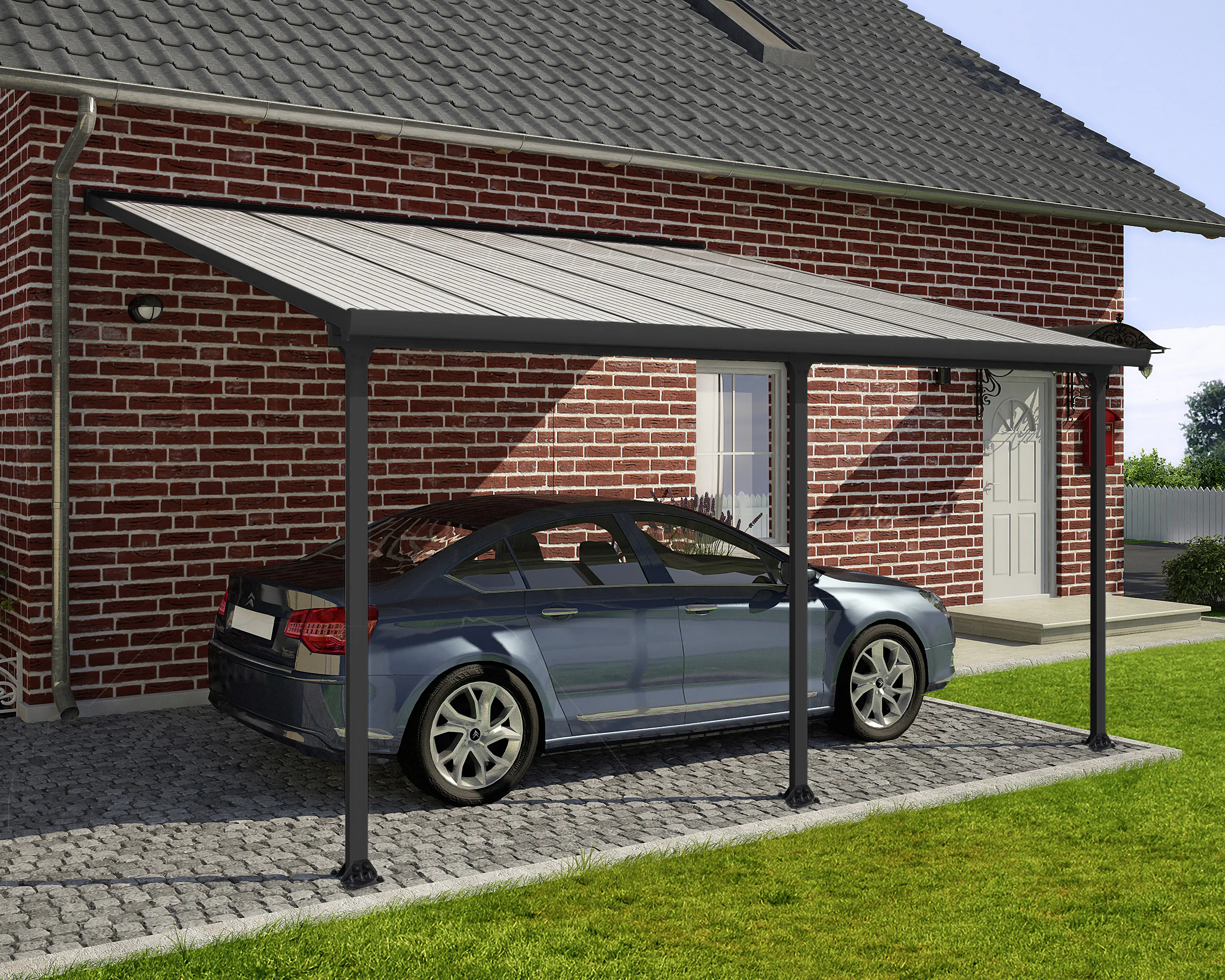 Canopia Terrassenüberdachung Feria 400 x 420 cm anthrazit