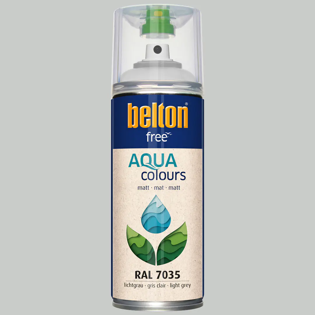 belton free Lackspray AQUAcolours 400 ml lichtgrau matt