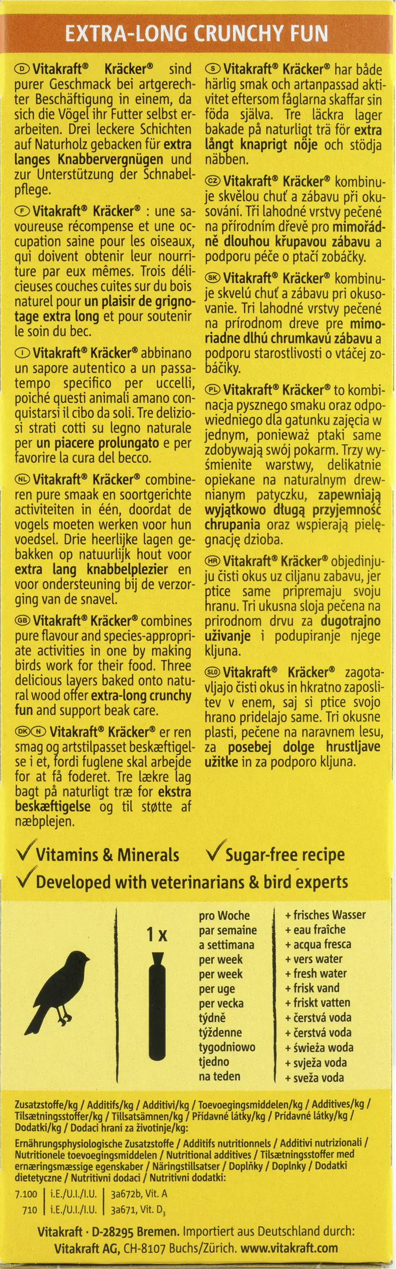 Vitakraft Kräcker® Honig & Sesam 2 Stück / 60 g