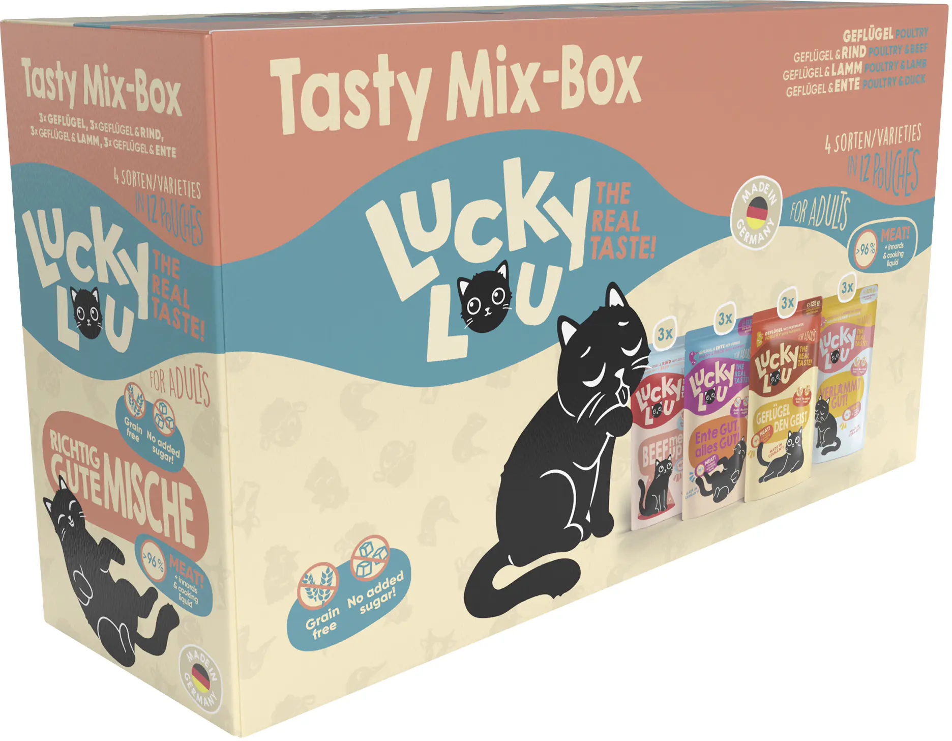 Lucky Lou Lifestage Adult Tasty-Mix 12x125g Lucky Lou Lifestage Adult Tasty-Mix 12x125g