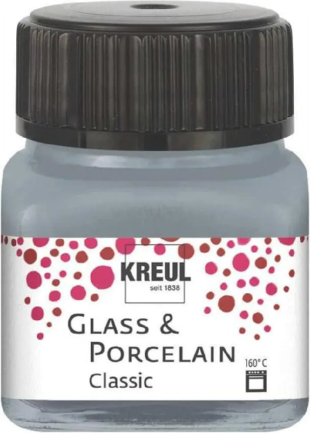 Kreul Glass & Porcelain Classic metallic-silber 20 ml Kreul Glass & Porcelain Classic metallic-silber 20 ml