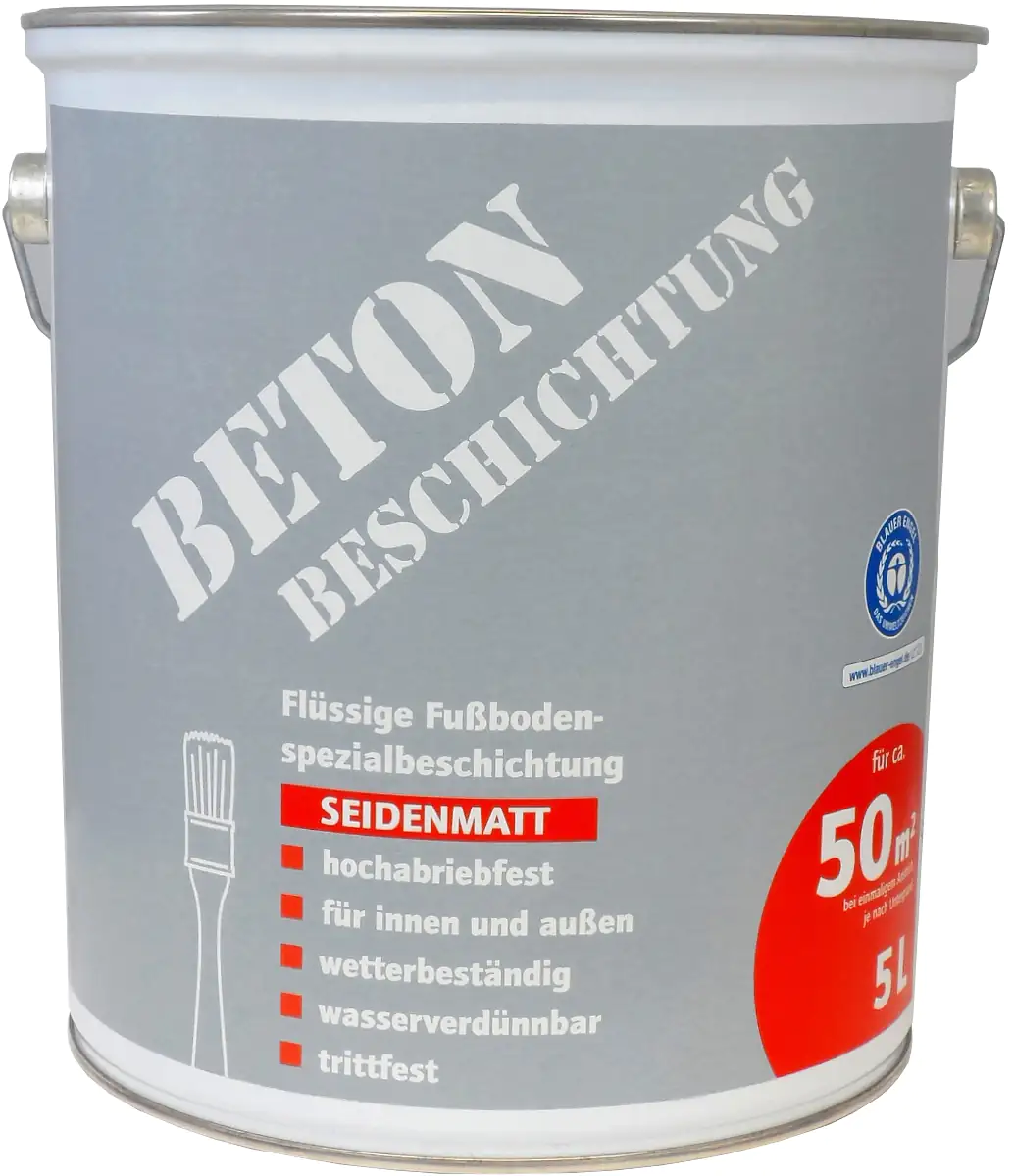 Betonbeschichtung 5 L rotbraun seidenmatt