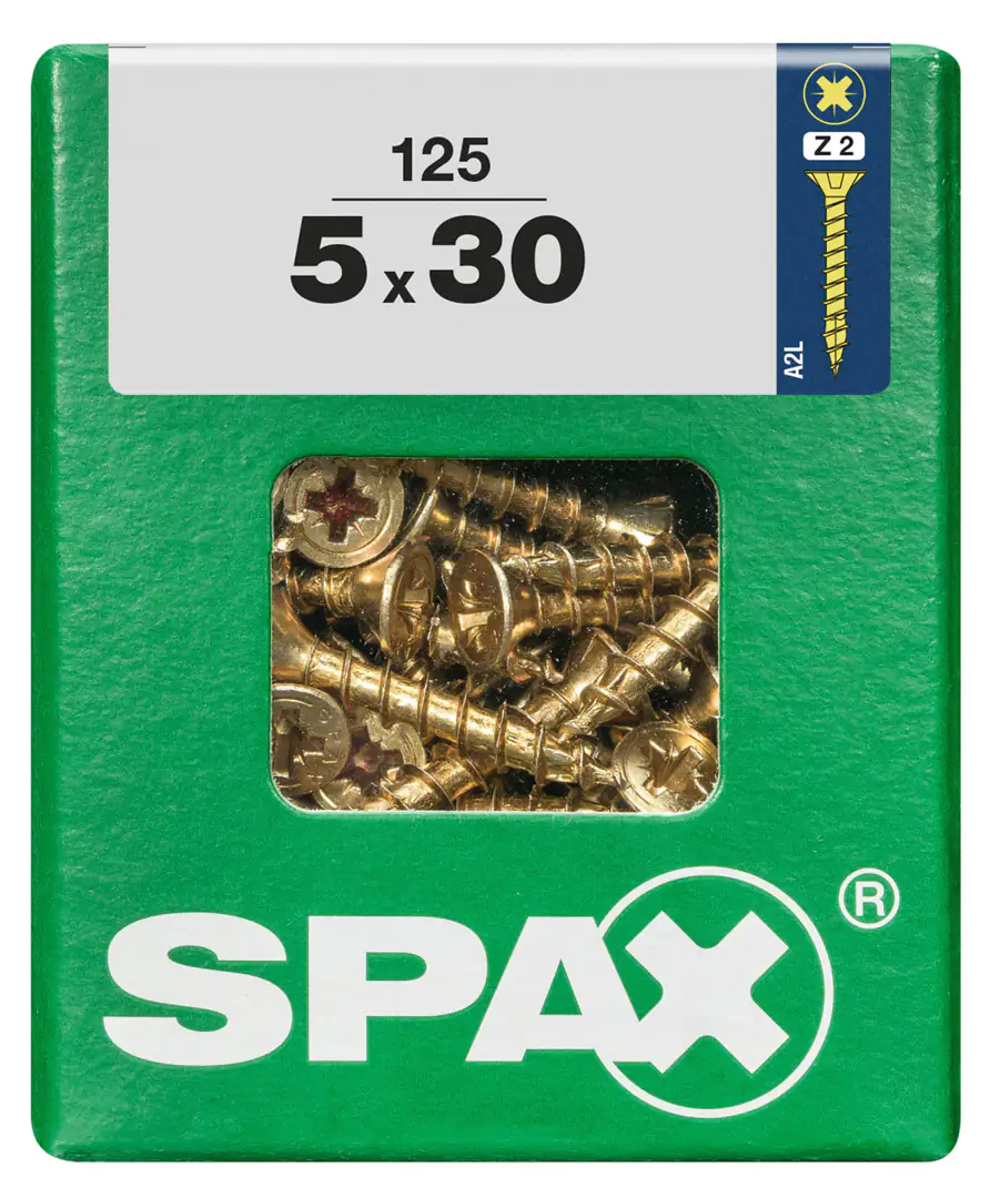 Spax Universalschrauben 5.0 x 30 mm PZ 2 - 125 Stk.