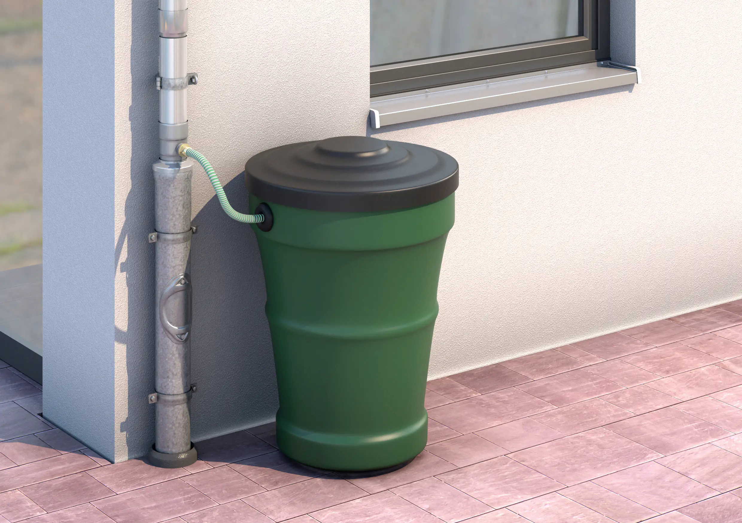 Sarei Fallrohrverbinder DN 60 Alu-anthrazit