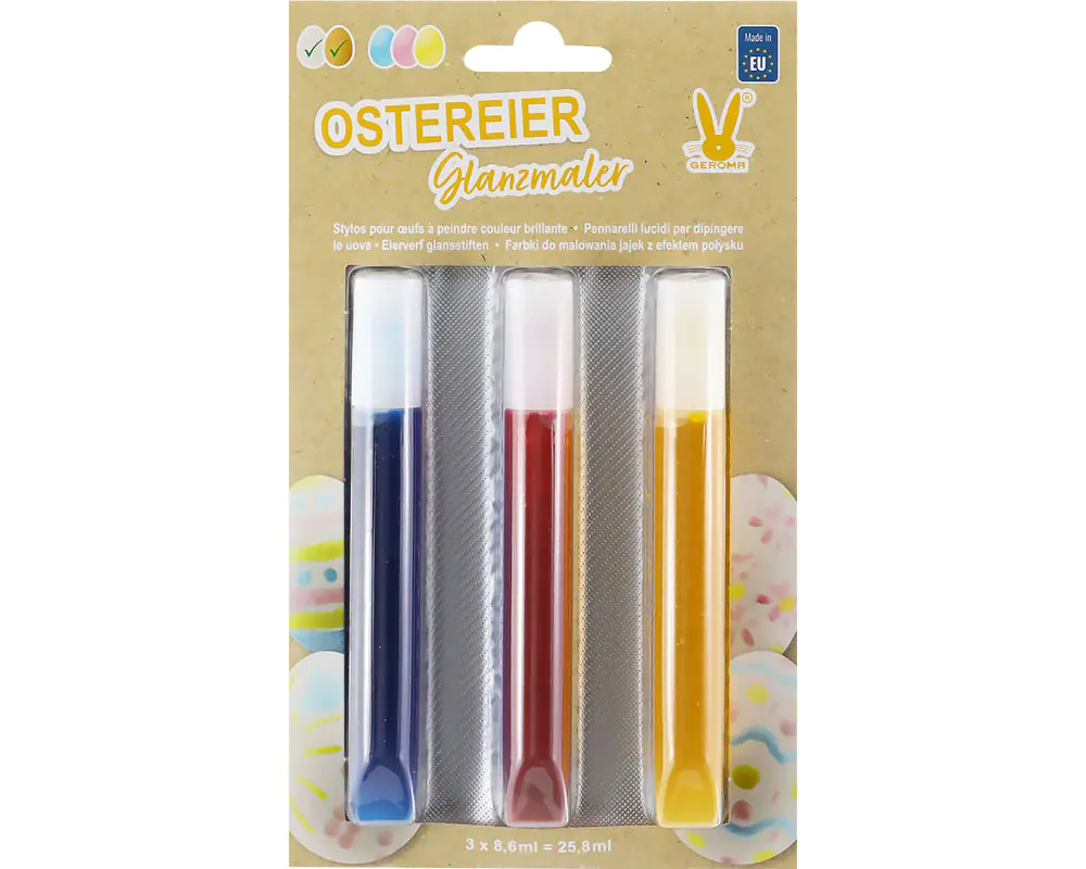 Eierfarben Stifte Pastell Glanzmaler 3 Farben Eierfarben Stifte Pastell Glanzmaler 3 Farben