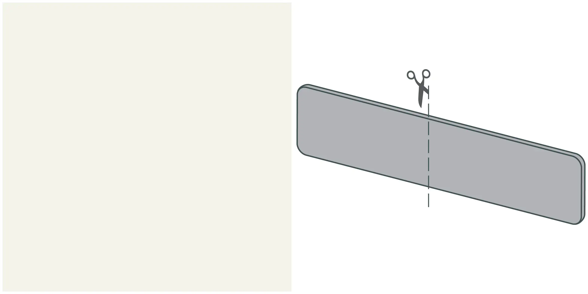 Getalit InStyle-Blende Typ 4 weiß 405 x 41 x 5 mm Getalit InStyle-Blende Typ 4 weiß 405 x 41 x 5 mm