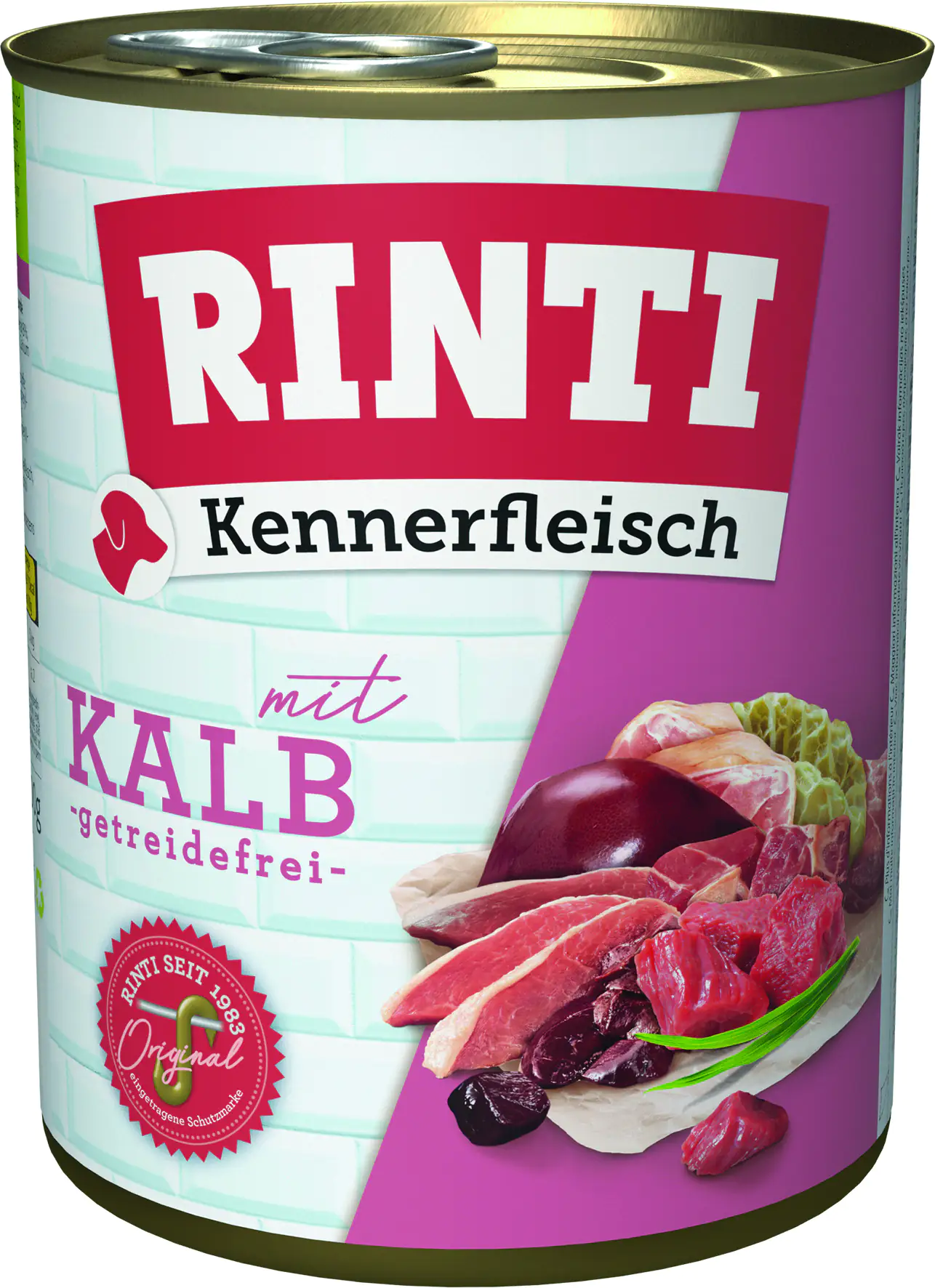Rinti Kennerfleisch Hundenassfutter Adult 800 g Kalb bei Kartonabnahme Rinti Kennerfleisch Hundenassfutter Adult 800 g Kalb bei Kartonabnahme