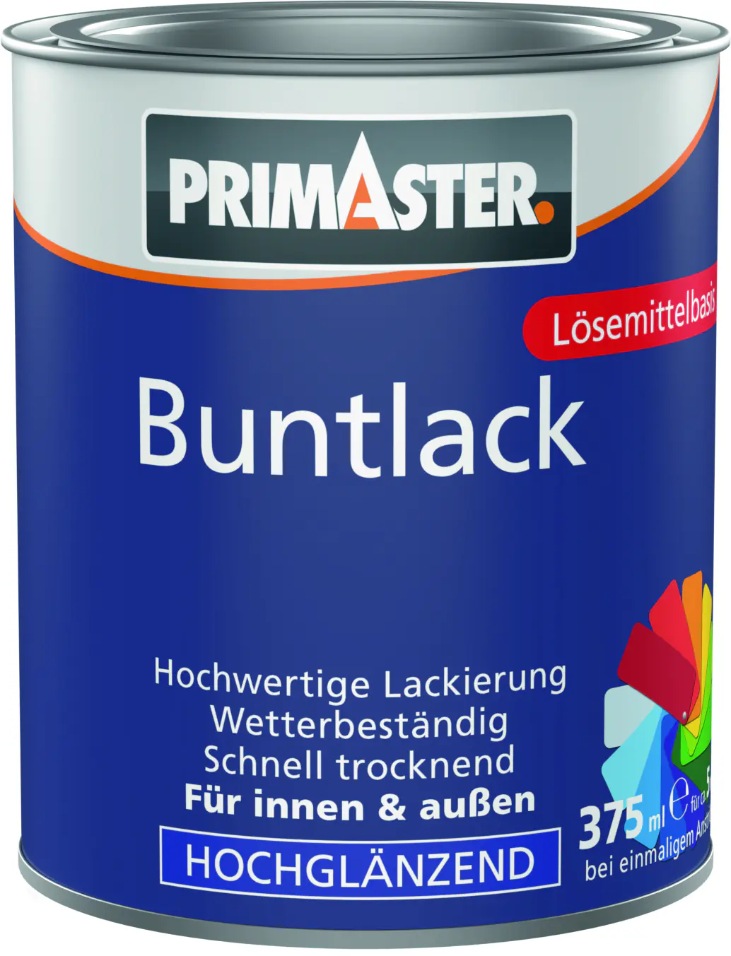 Primaster Buntlack 375 ml tiefschwarz hochglänzend