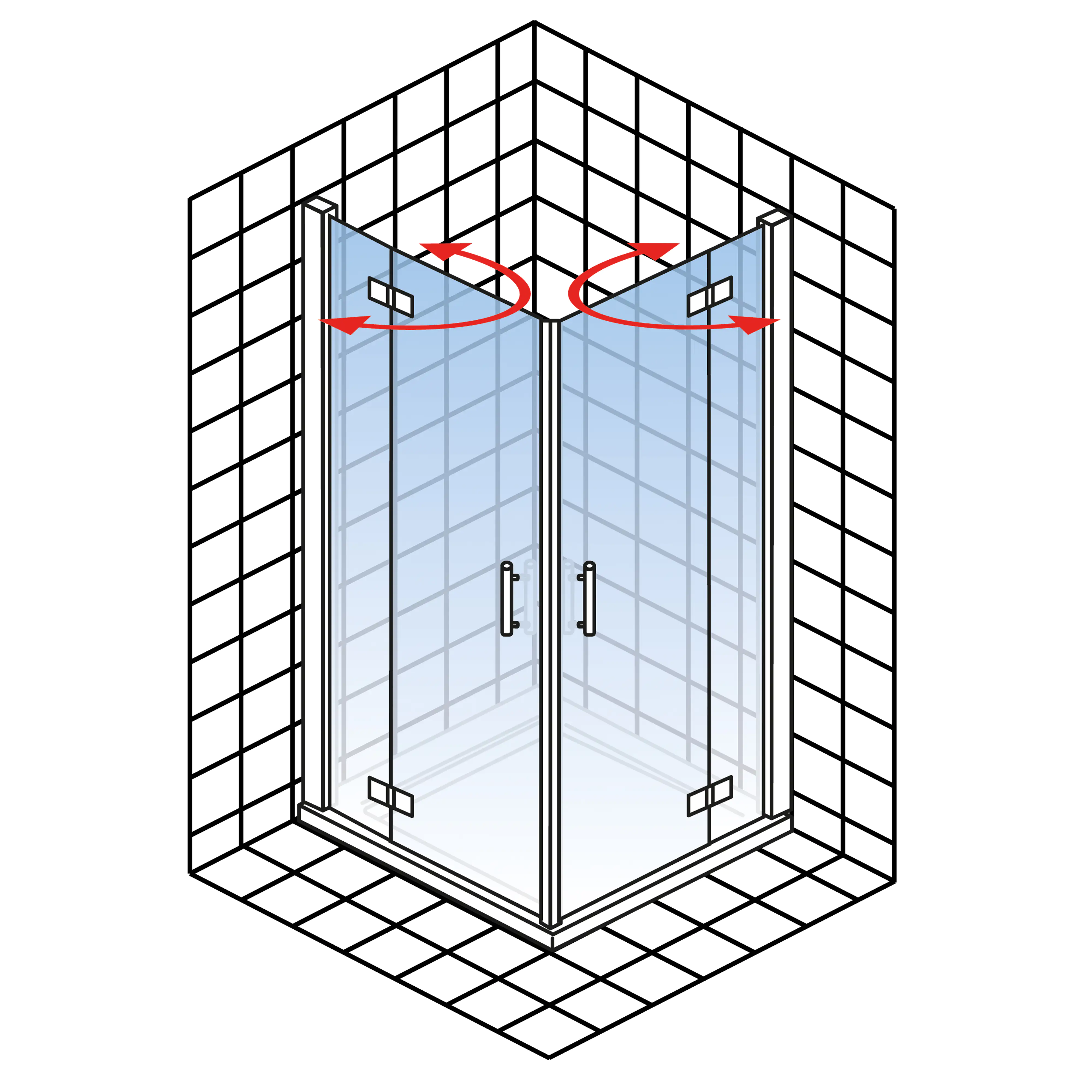 4060991061240_5 Schulte Eckeinstieg 4-tlg. 100 x 100 cm Toura