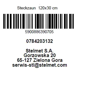 Steckzaun 120 x 30 cm, kesseldruckimprägniert