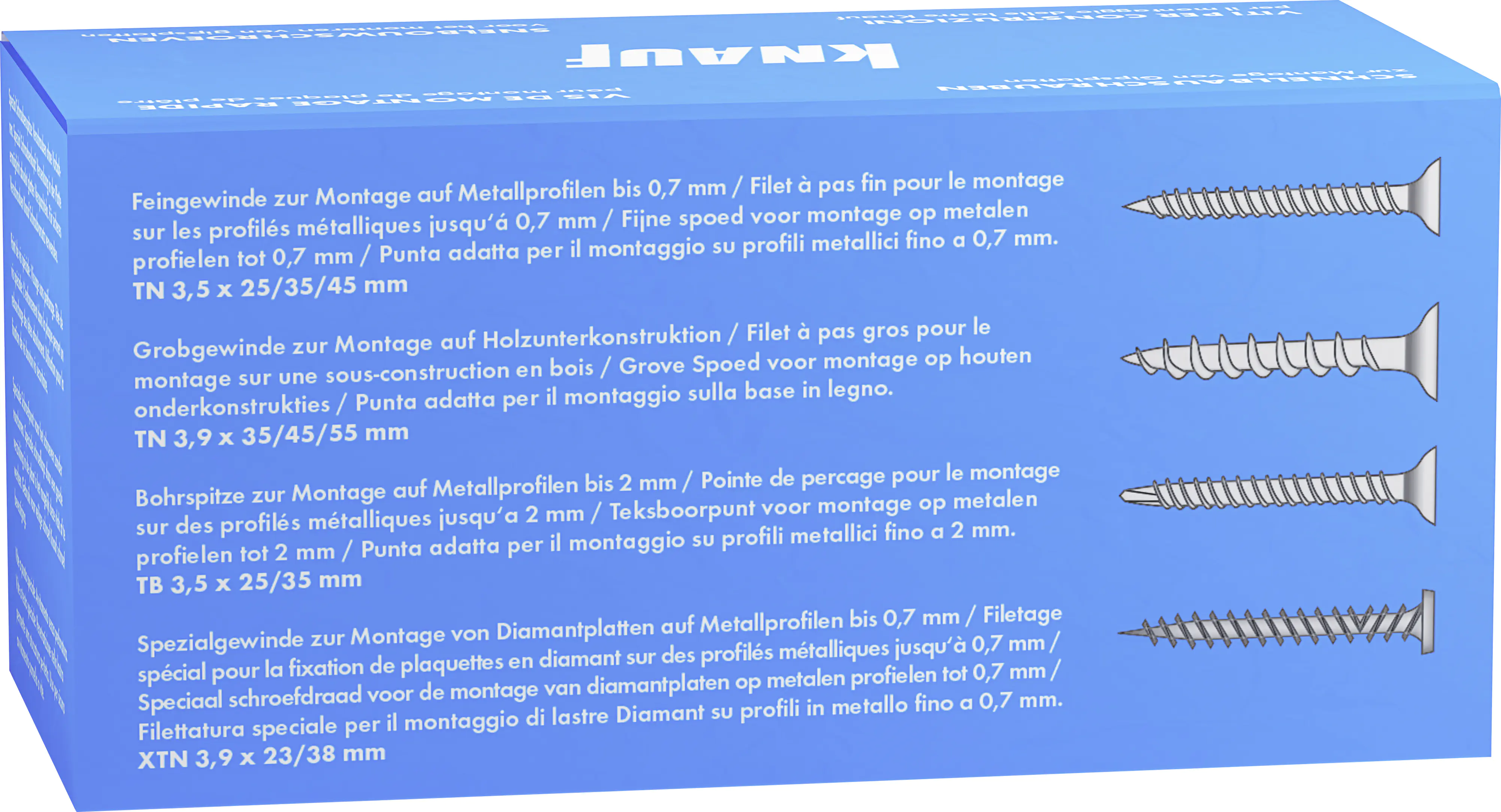 Knauf Schnellbauschrauben 3,5 x 45 mm, PH 1, 250 Stück