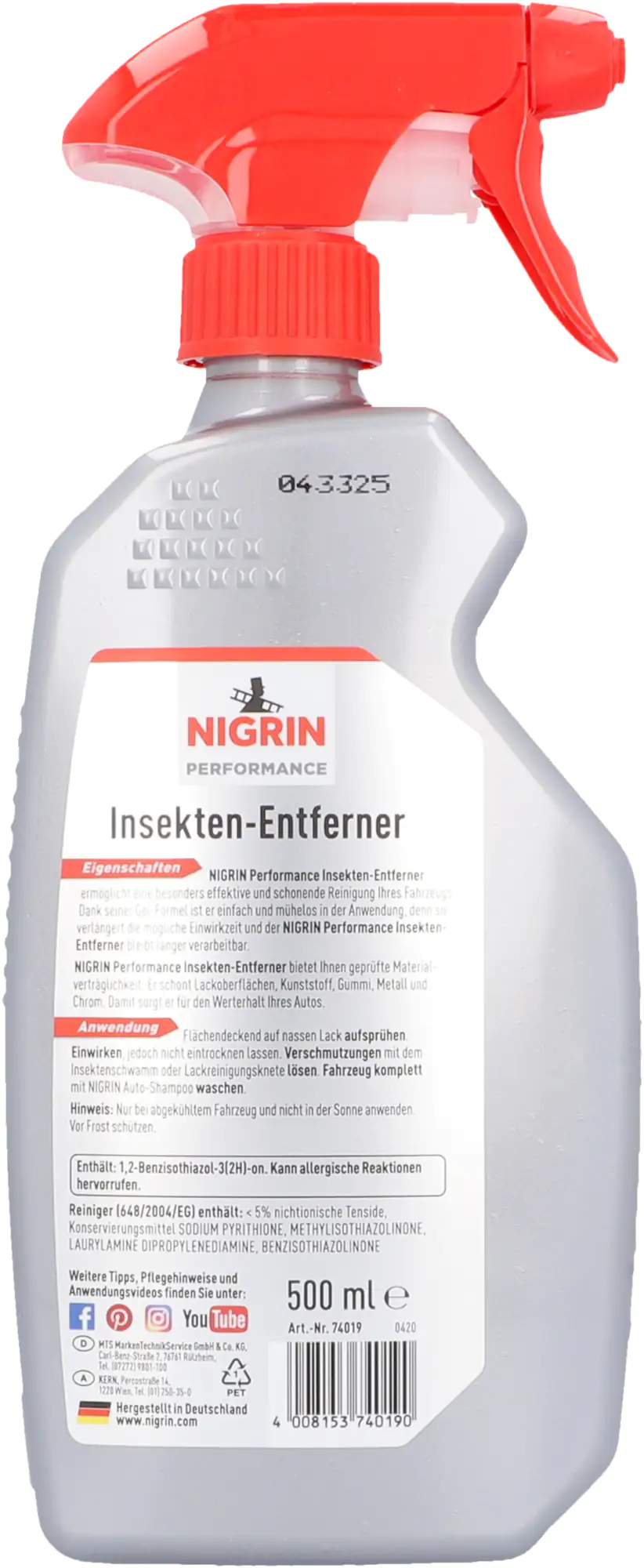 Nigrin Performance Insektenentferner 500ml