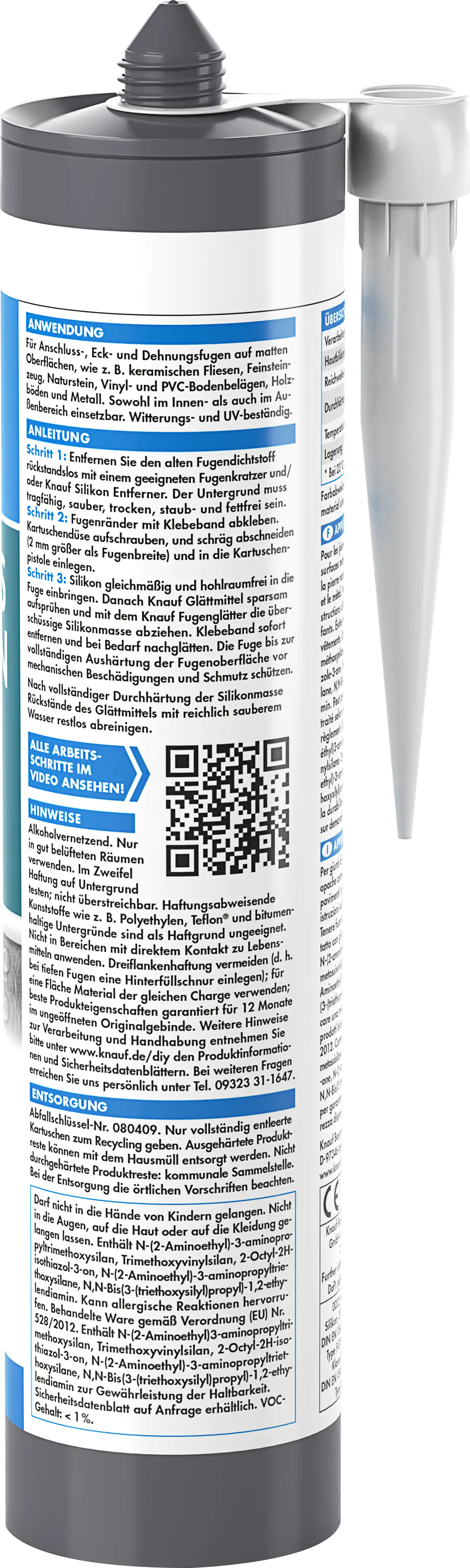 Knauf Mattes Silikon weiß 300 ml Knauf Mattes Silikon weiß 300 ml