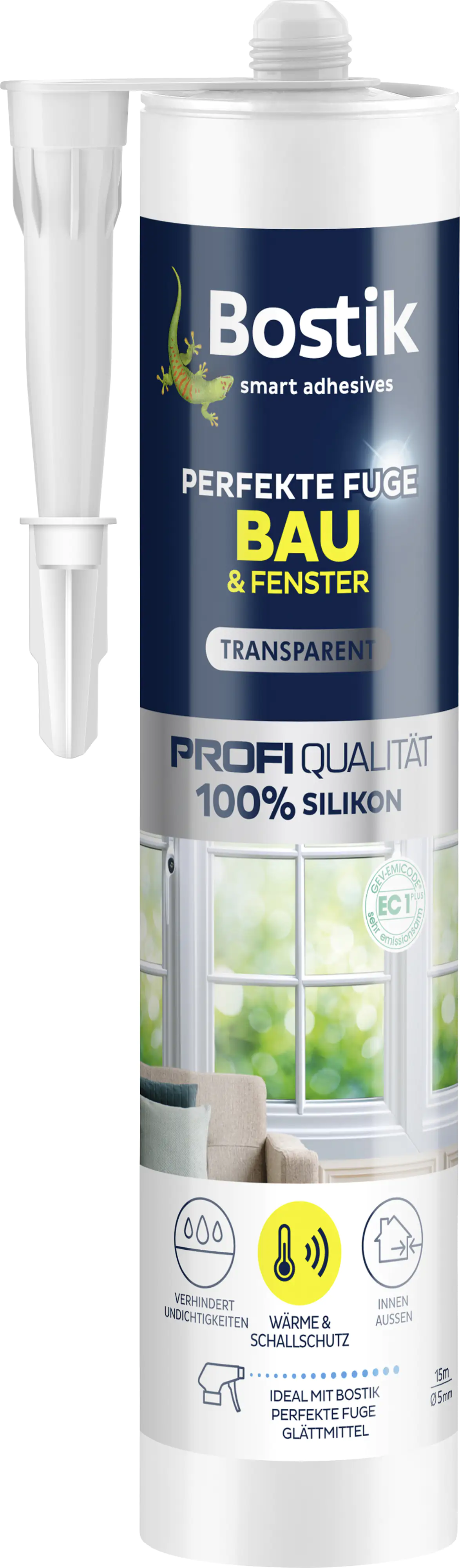 Bostik Perfekte Fuge Bau & Fenster transparent 280 ml