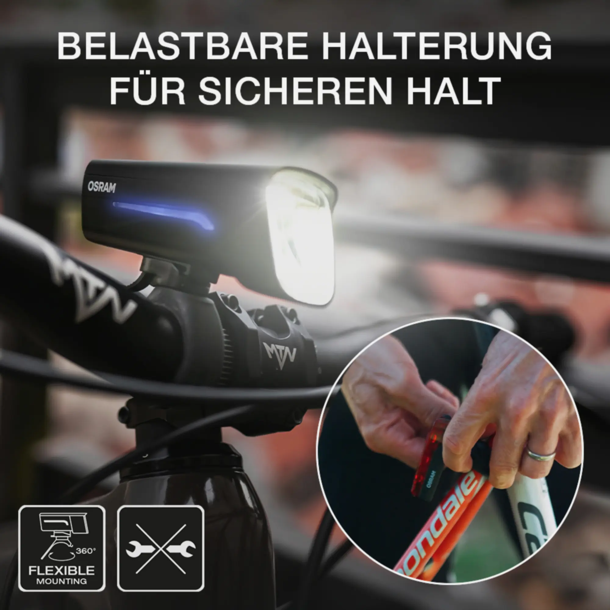 Osram LED-Fahrradbeleuchtungset Race 80 
