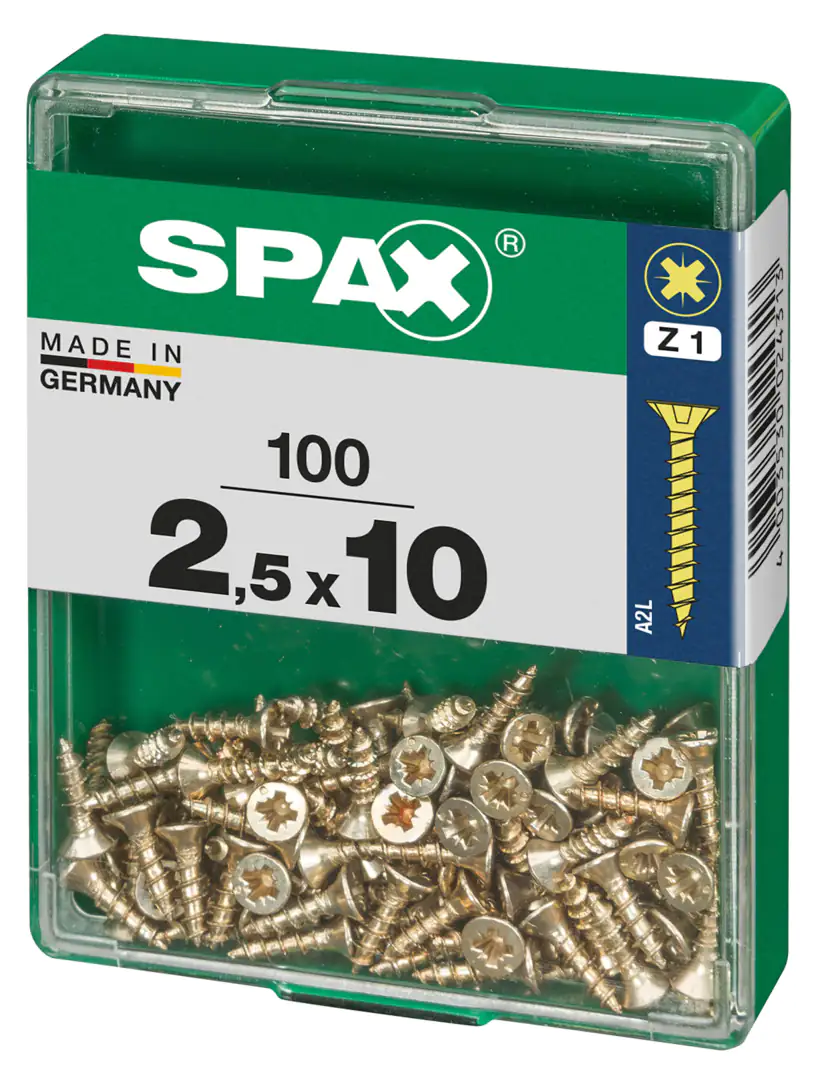 Spax Universalschrauben 2.5 x 10 mm PZ 1 - 100 Stk.