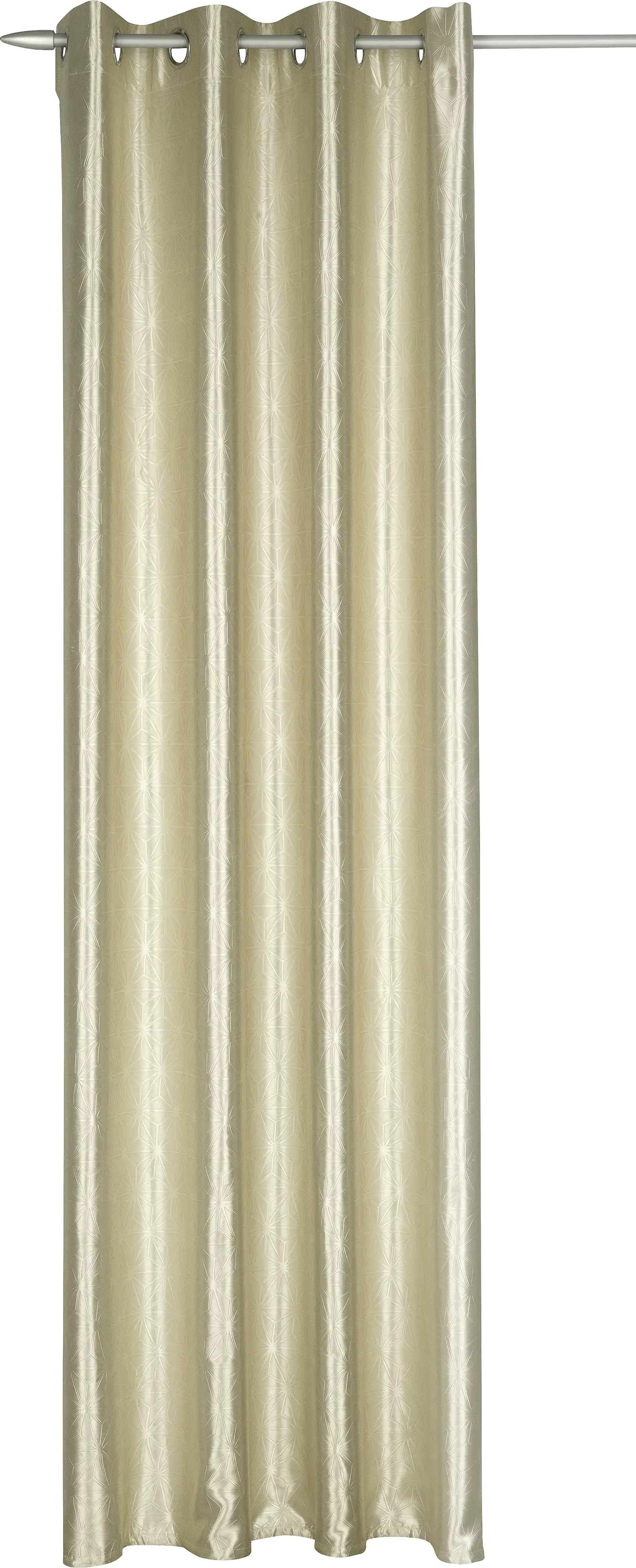 Neusser Collection Ösenschal Sterne gold-beige, 135 x 245 cm