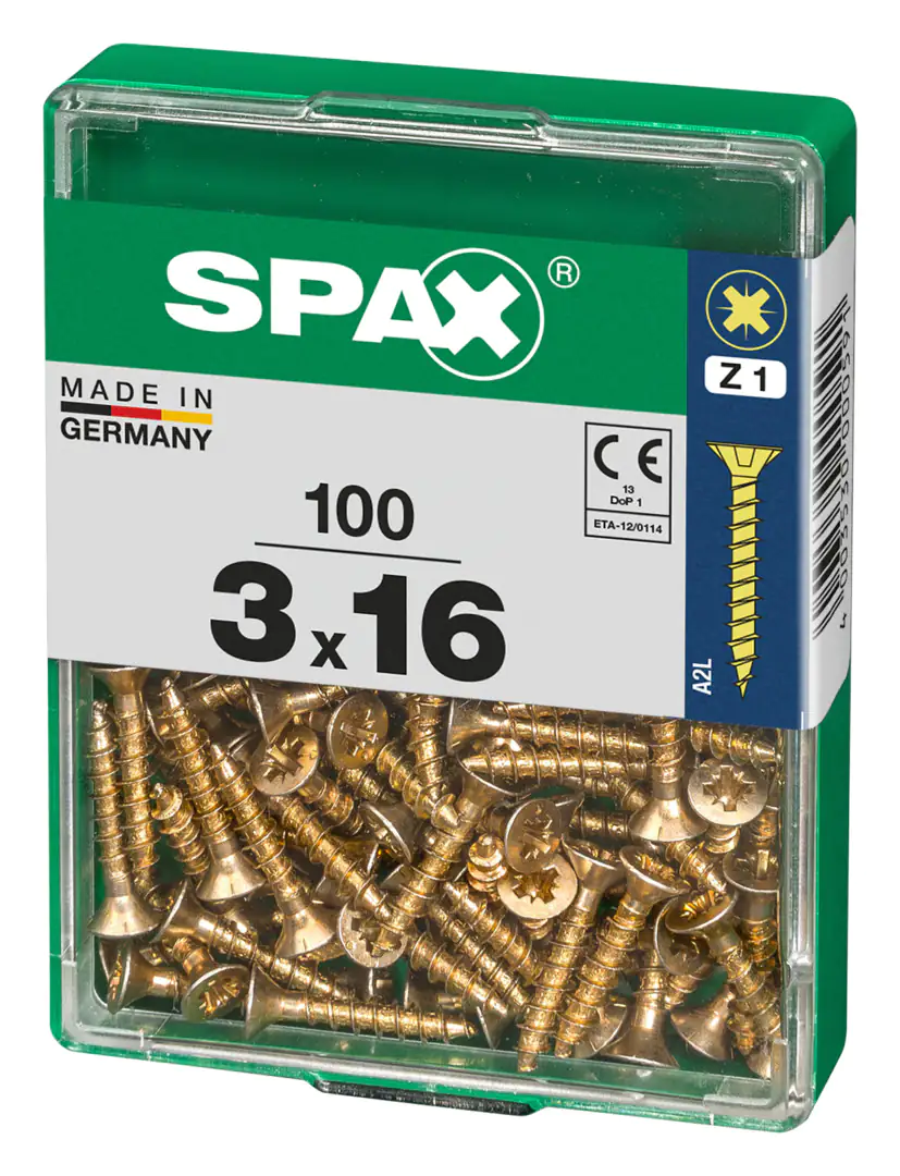 Spax Universalschrauben 3.0 x 16 mm PZ 1 - 100 Stk.