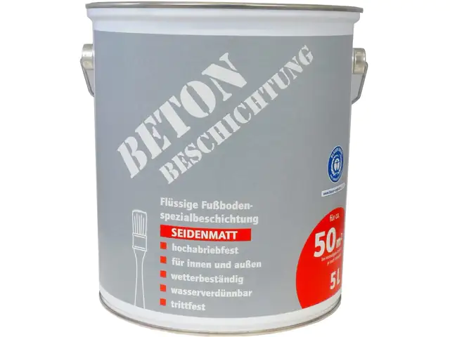 Betonbeschichtung 5 L rotbraun seidenmatt