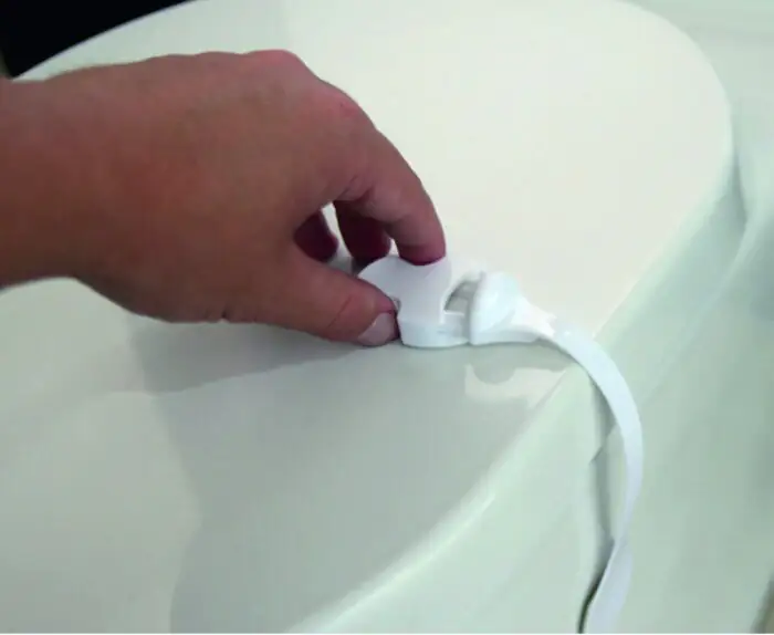 HSI Sicherheitsverschluss für die Toilette Kunststoff weiß