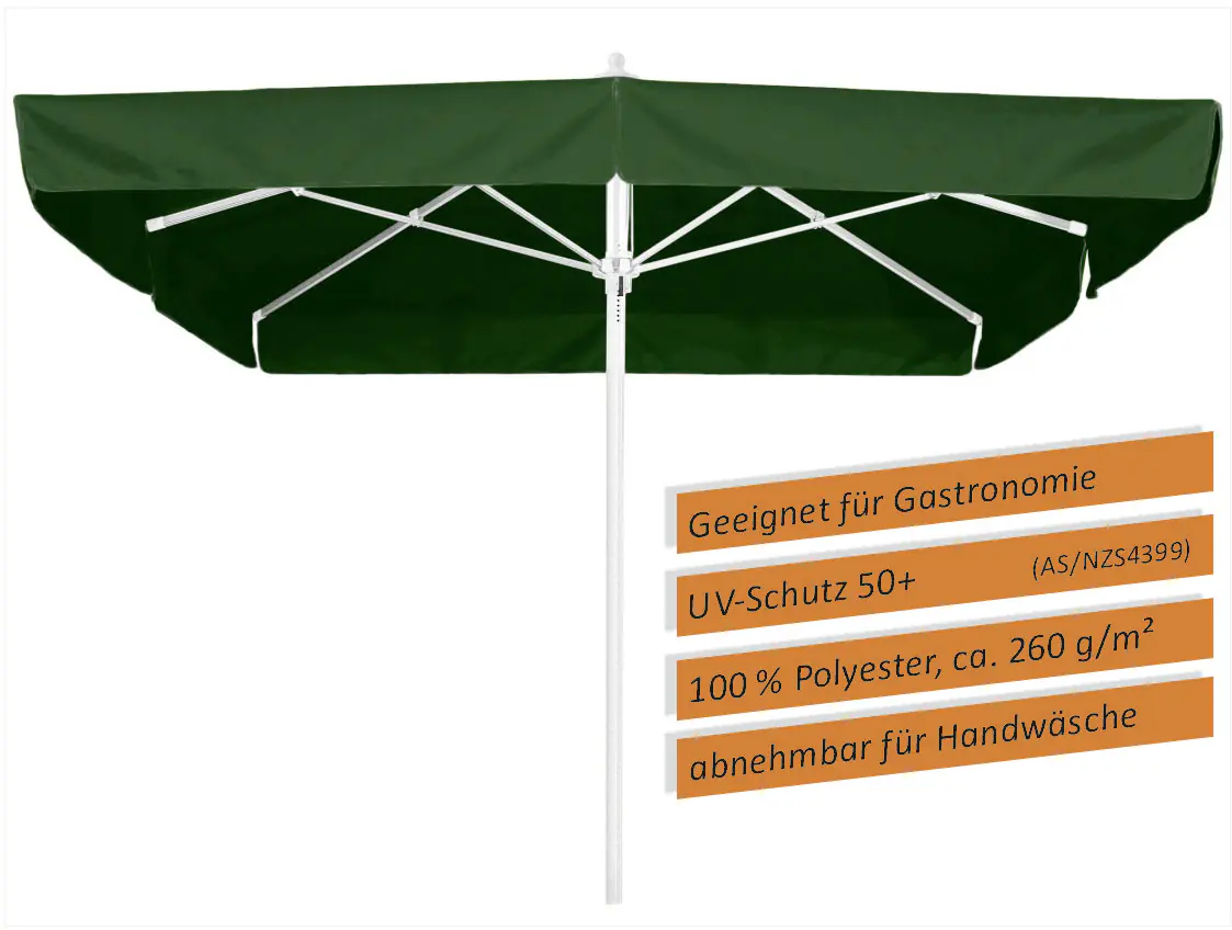 Schneider Sonnenschirm Quadro dunkelgrün 300 x 300 cm