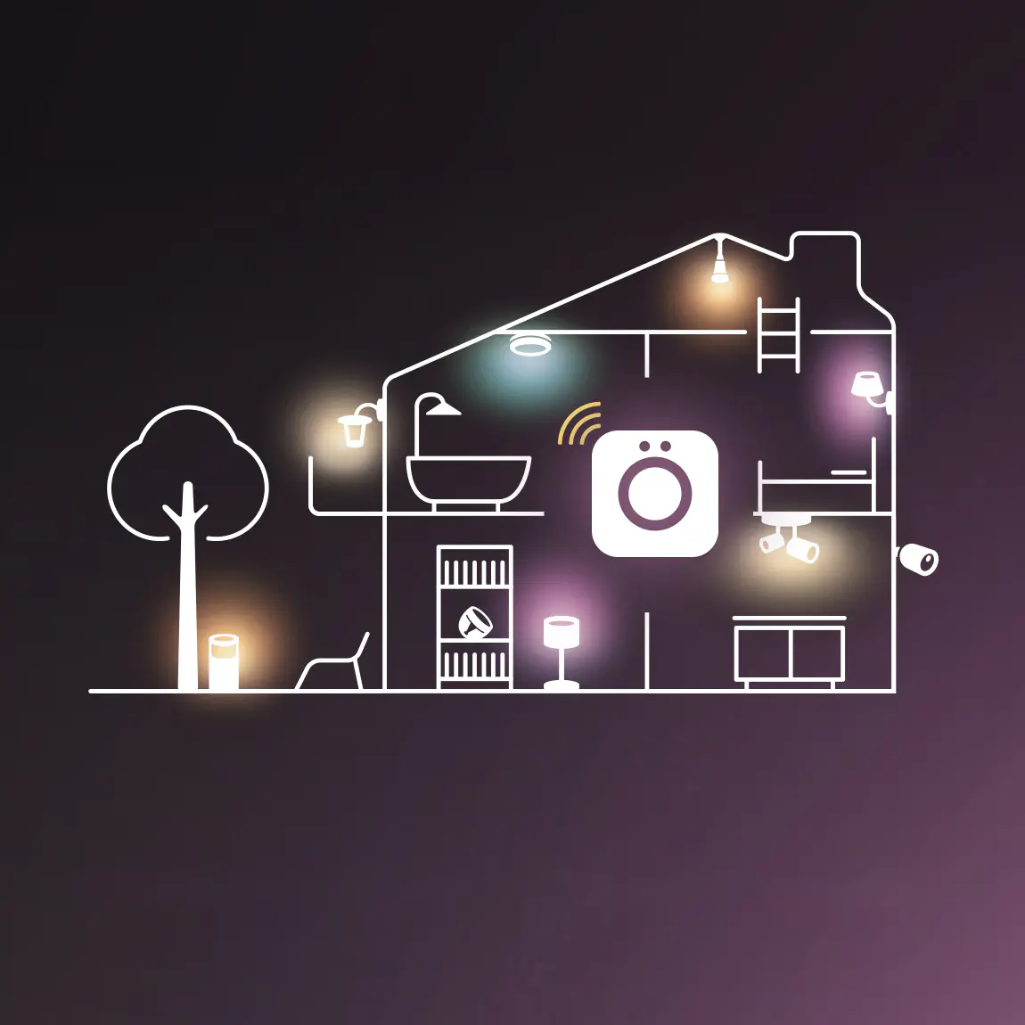Philips Hue LED-Streifen Flux Gradient 6 m 20 W RGBW weiß dimmbar