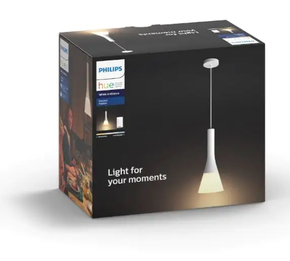 8718696168844_1 Philips Hue Pendelleuchte White Ambiance Explore weiß Ø 18,1 cm