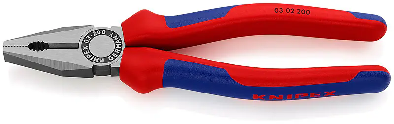 Knipex Kombizange 200 mm schwarz Mehrkomponenten-Hülle Knipex Kombizange 200 mm schwarz Mehrkomponenten-Hülle