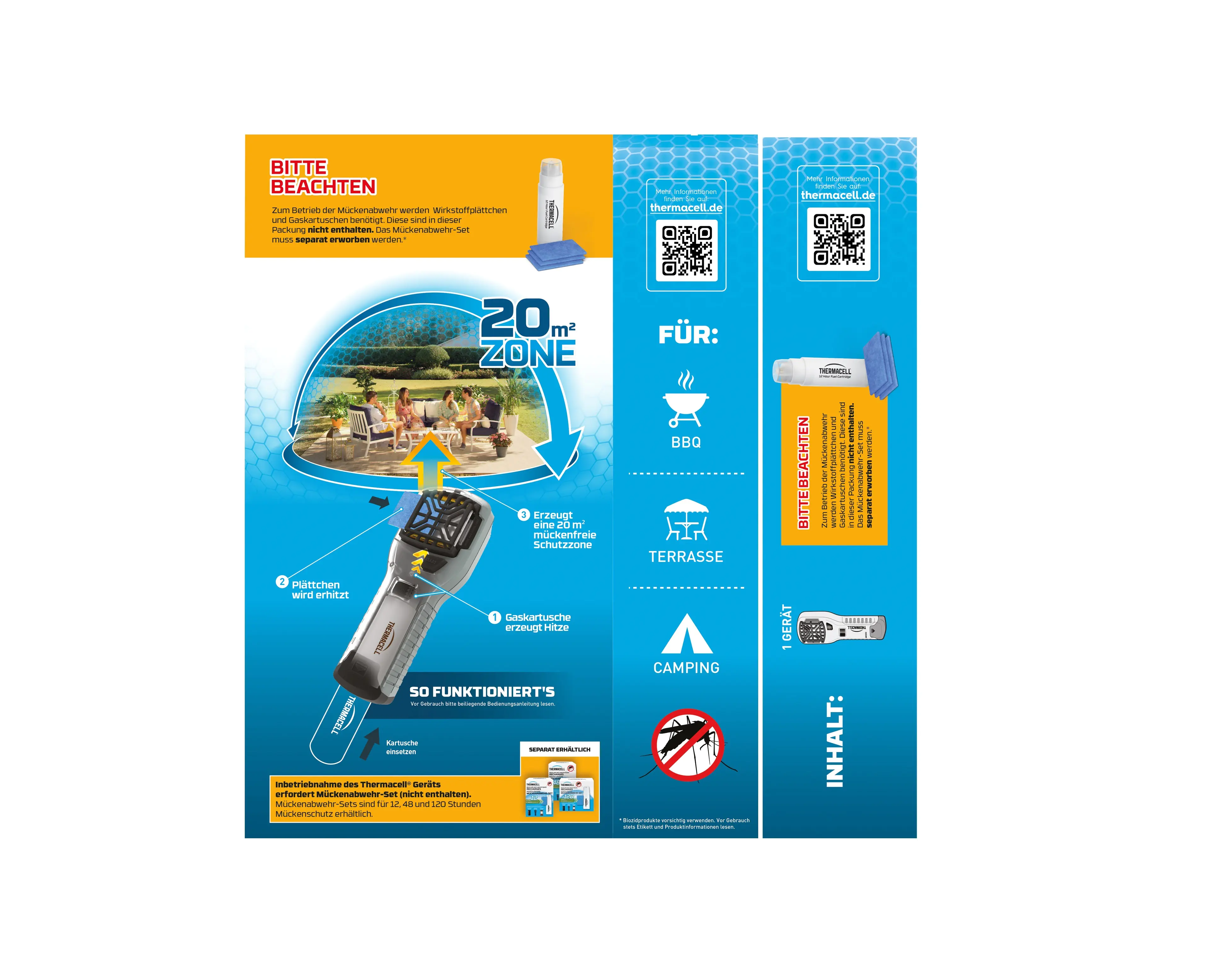 Thermacell Mückenabwehr Proactive Handgerät ohne Wirkstoff 1 Stück Thermacell Mückenabwehr Proactive Handgerät ohne Wirkstoff 1 Stück
