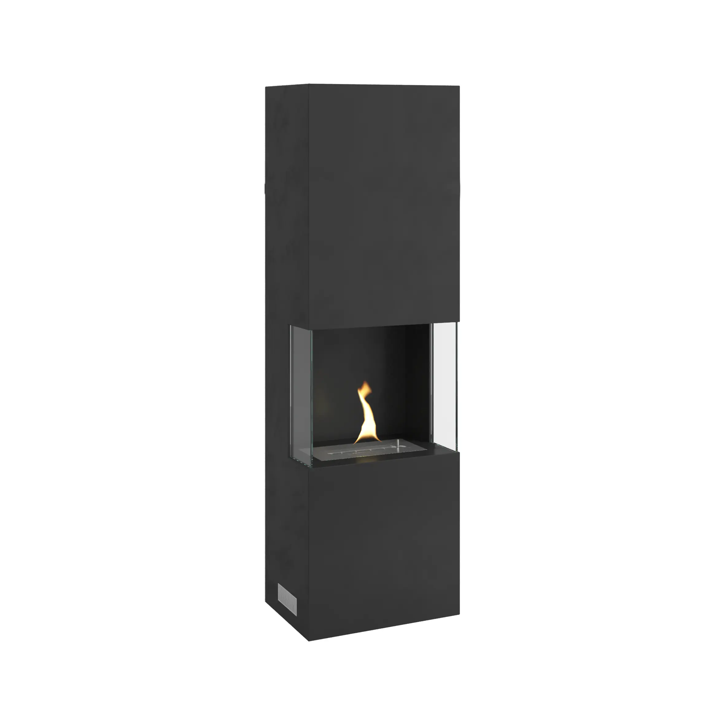 Tenderflame Ambientekamin Indie Stahl schwarz 2 kW