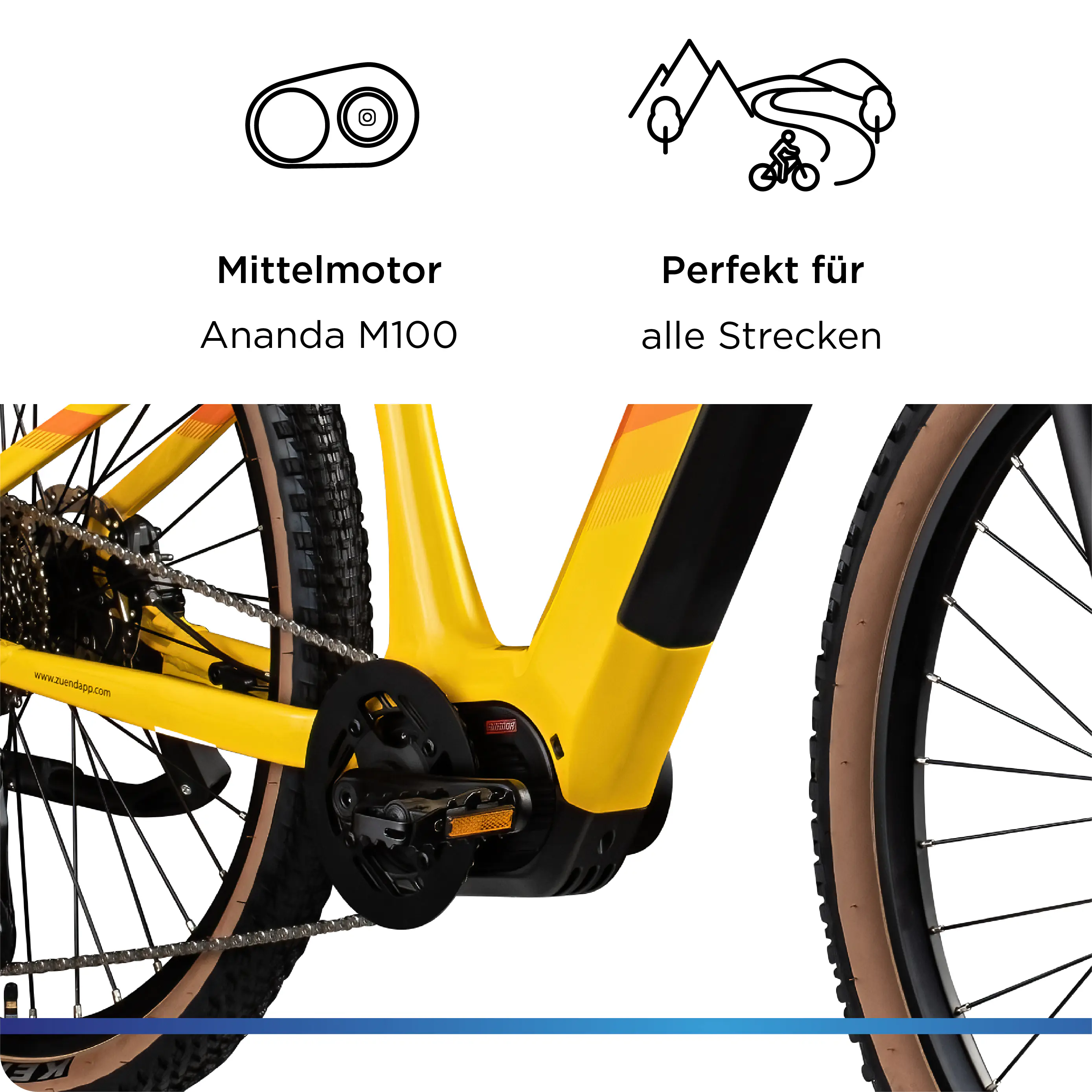 Zündapp E-Bike MTB X900 Pro 27,5 Zoll 10-Gang 733 Wh gelb