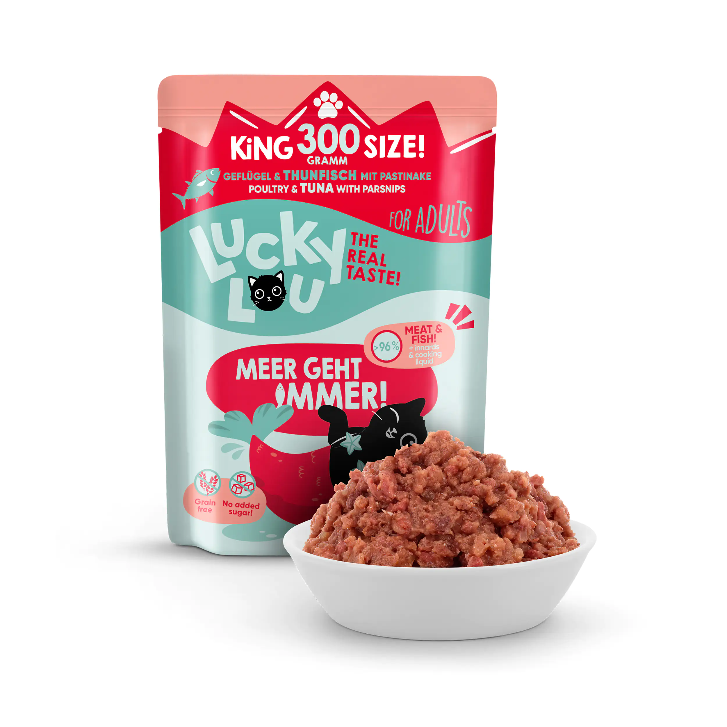 Lucky Lou Katzenfutter Geflügel und Thunfisch 300 g Lucky Lou Katzenfutter Geflügel und Thunfisch 300 g