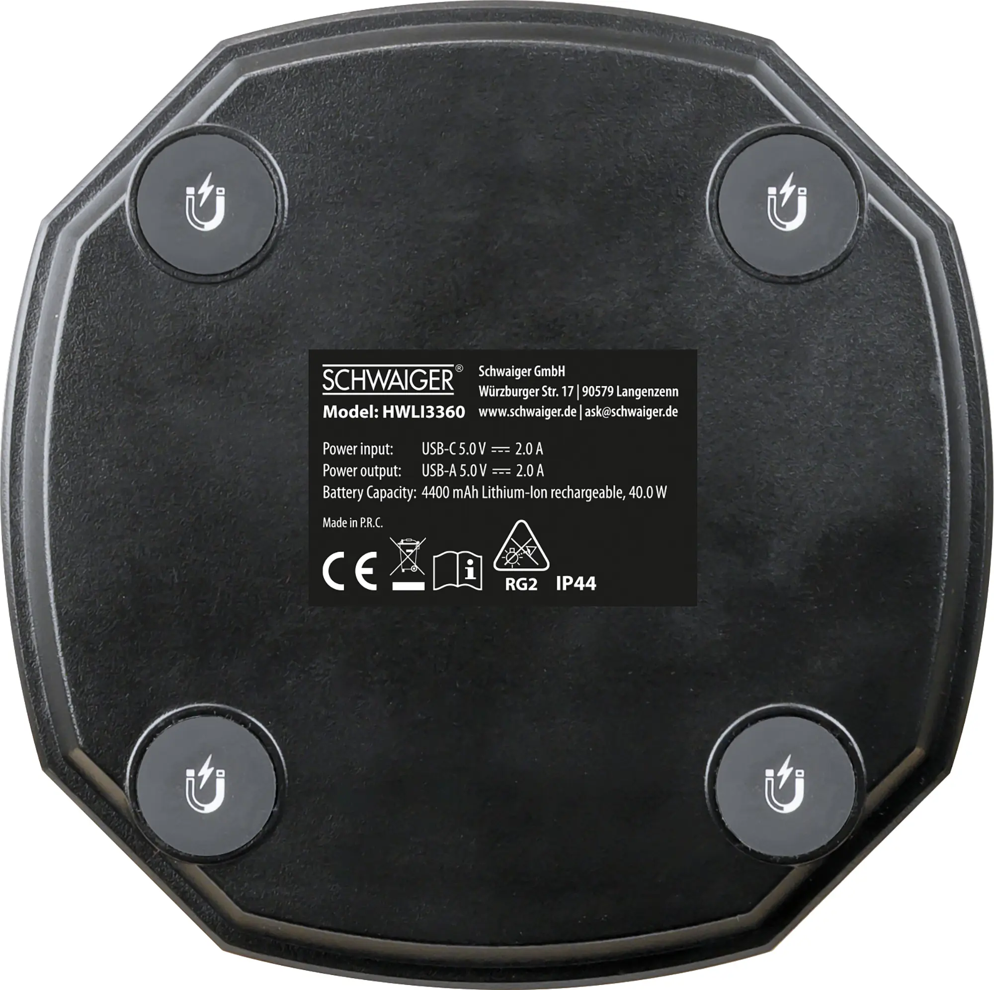 Schwaiger LED-Arbeitsleuchte HWLI3360 IP44 35 W 3000 lm mit praktischem Tragegriff