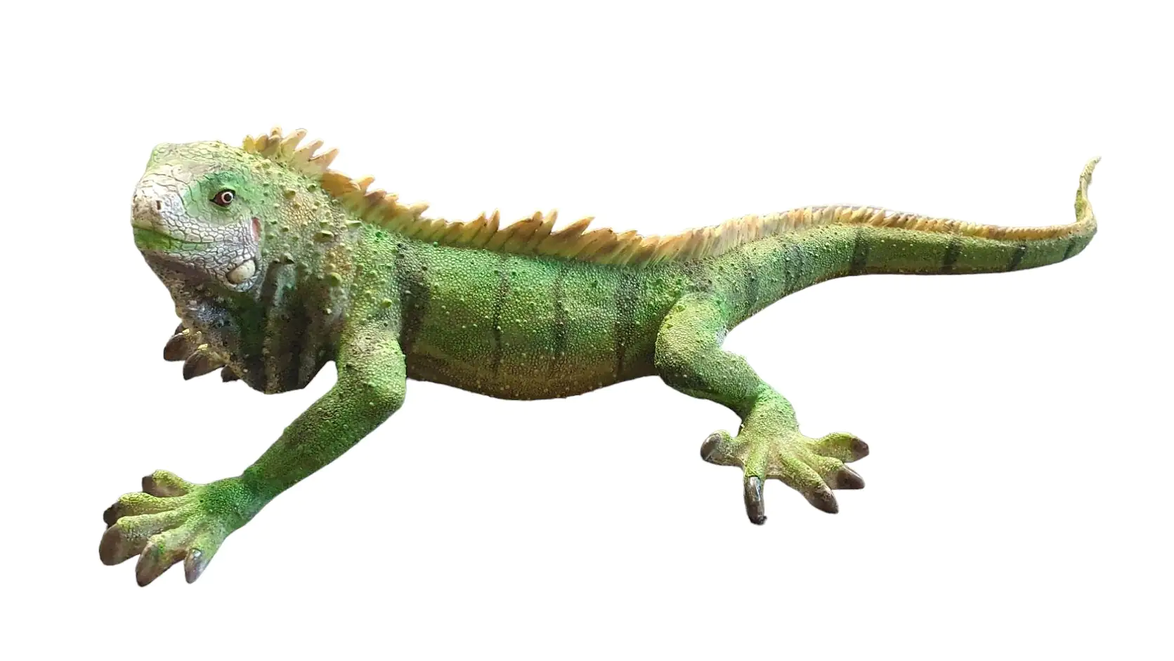 Figur Leguan Polyresin 14,5 x 27 x 59,5 cm grün