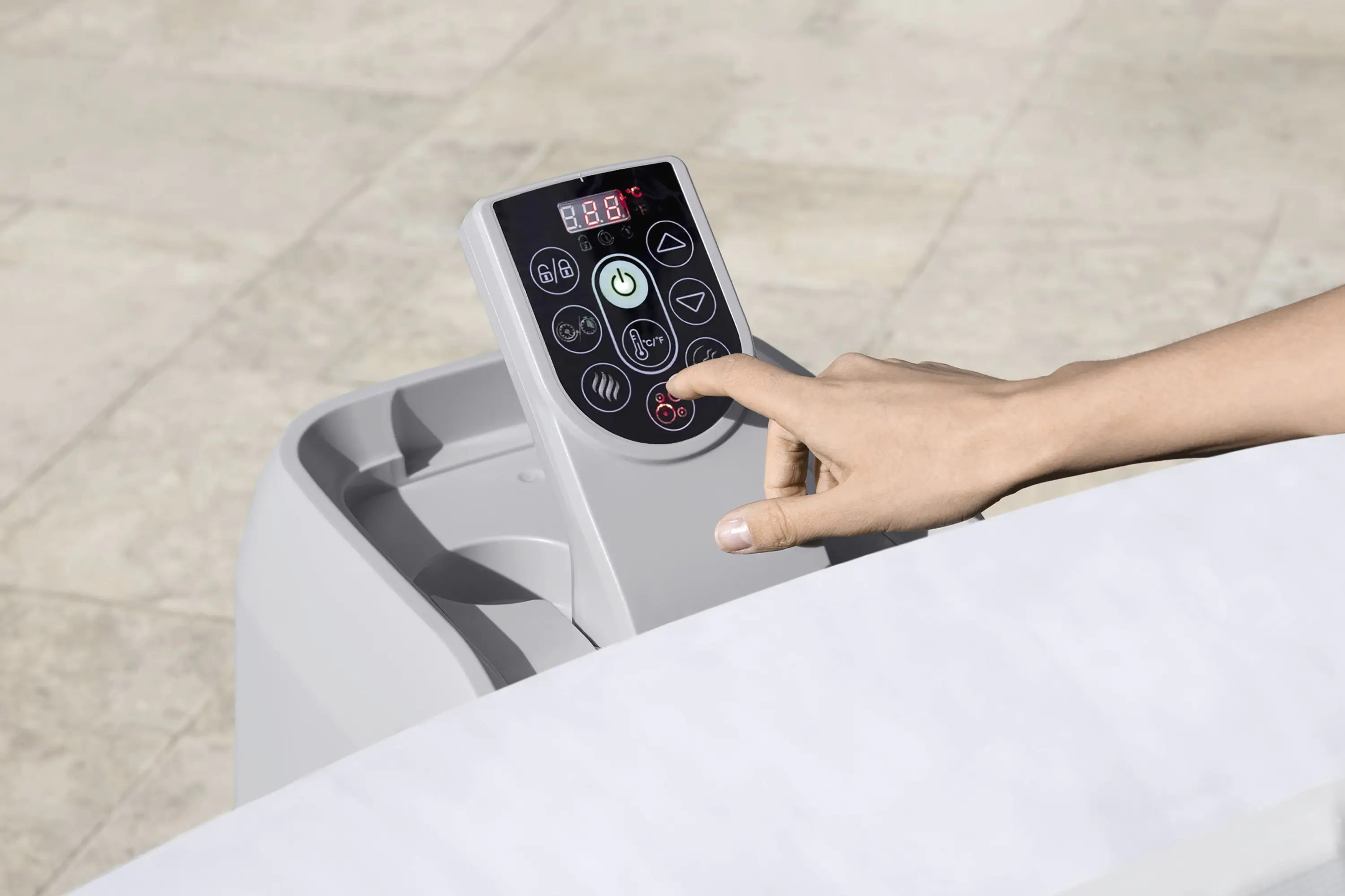 Bestway LED Whirlpool Outdoor für 6 Personen Lay-Z-Spa Paris AirJet Ø 196 x 66 cm Bestway LED Whirlpool Outdoor für 6 Personen Lay-Z-Spa Paris AirJet Ø 196 x 66 cm