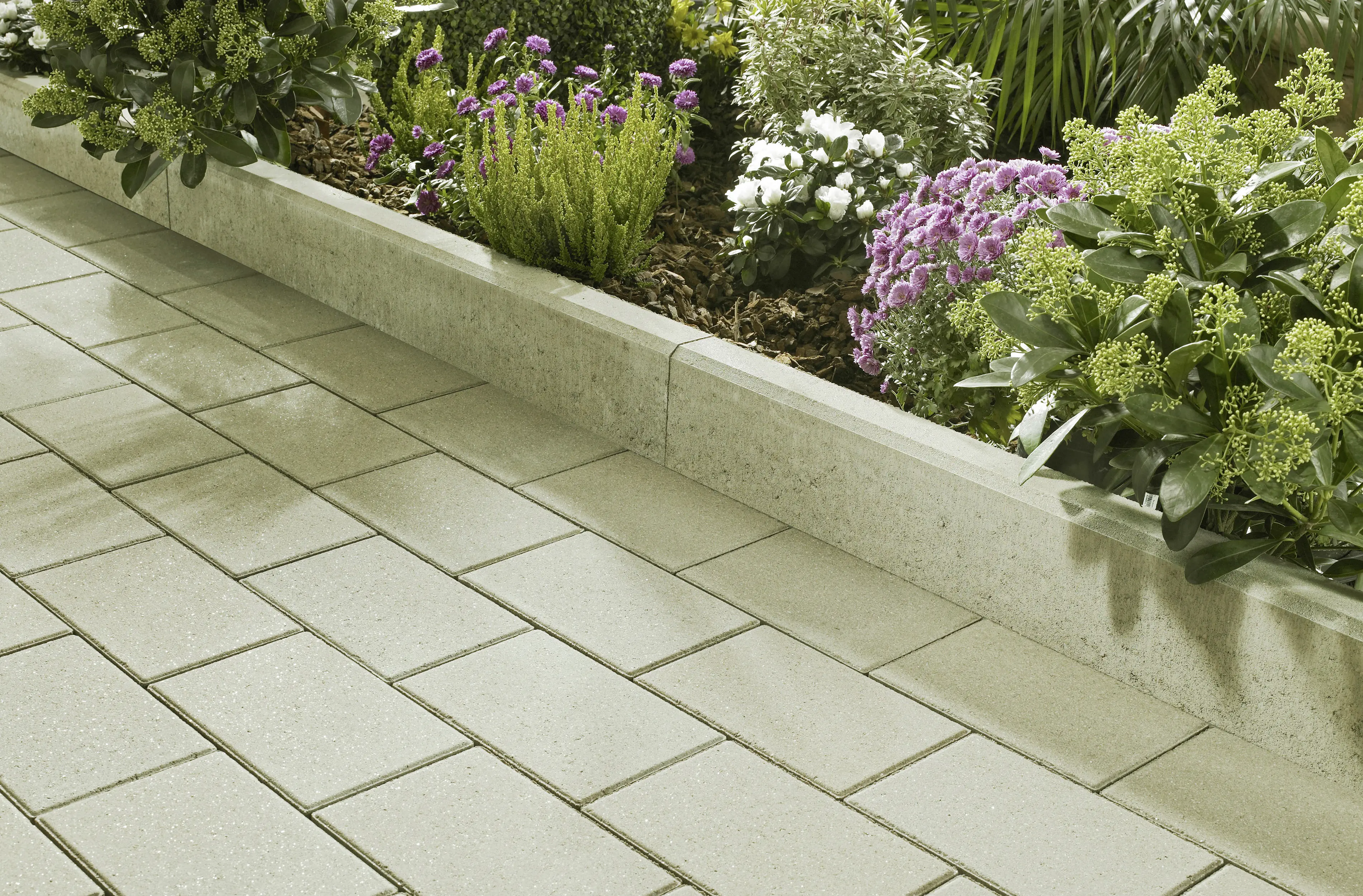 Kann Randstein Vero 100 x 25 x 6 cm pastellbeige