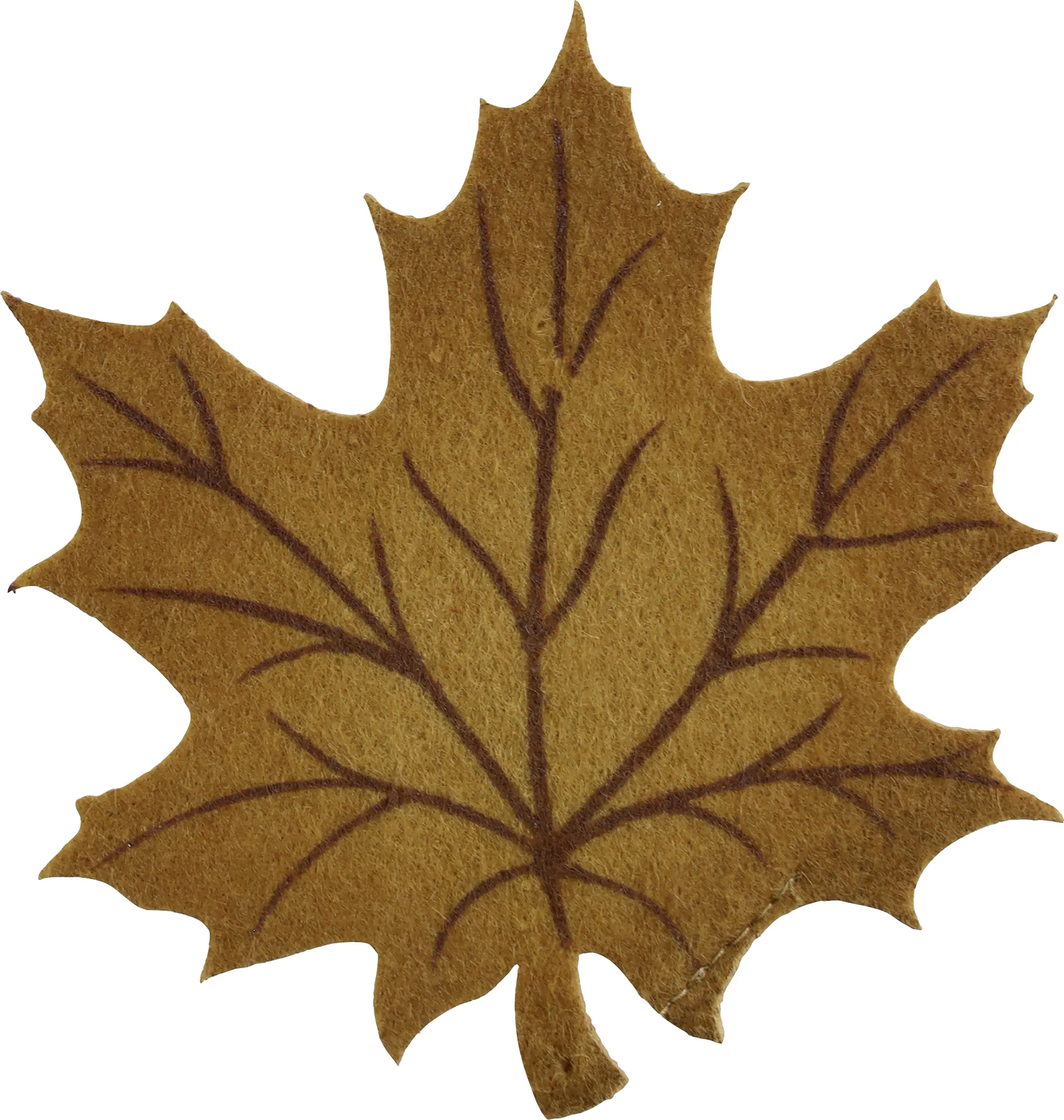 Untersetzer Filz Ahornblatt braun 12 x 12,5 cm