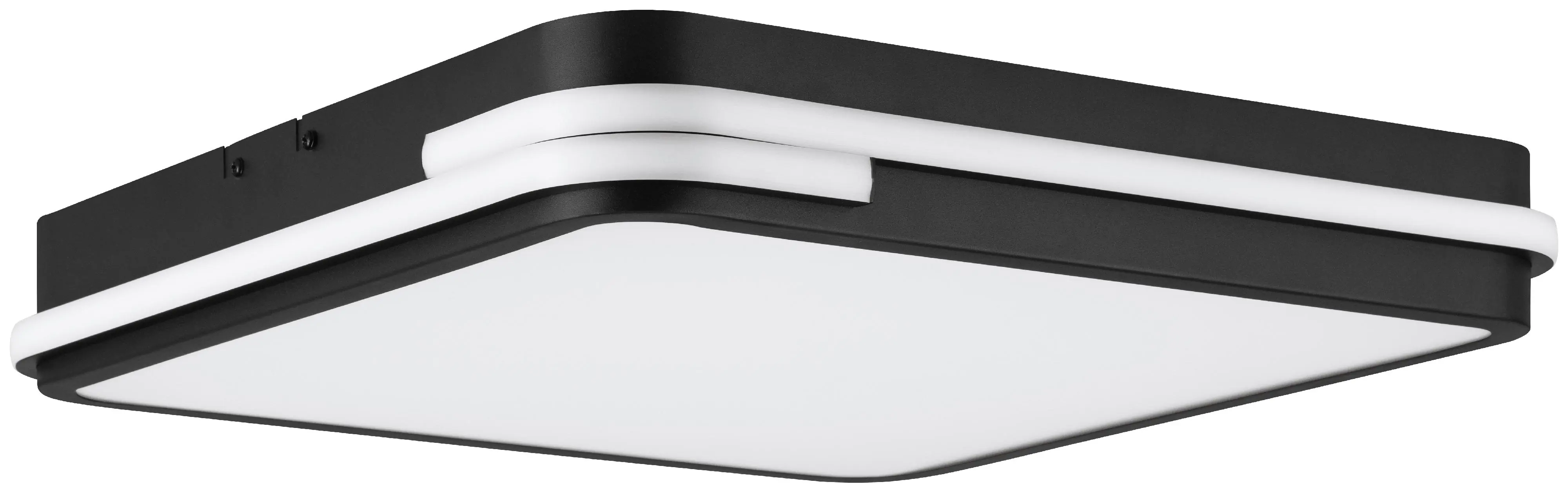 Eglo Connect LED Deckenleuchte Genovese-Z schwarz weiß 47 x 47 cm