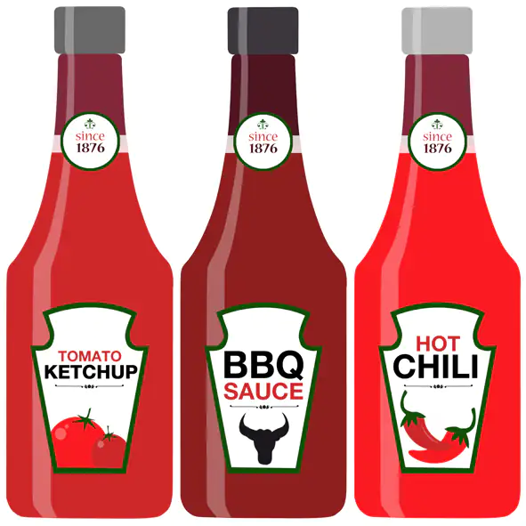 4014995325327 Braun & Company Servietten Motiv Ketchup 33 x 33 cm - 20er Pack