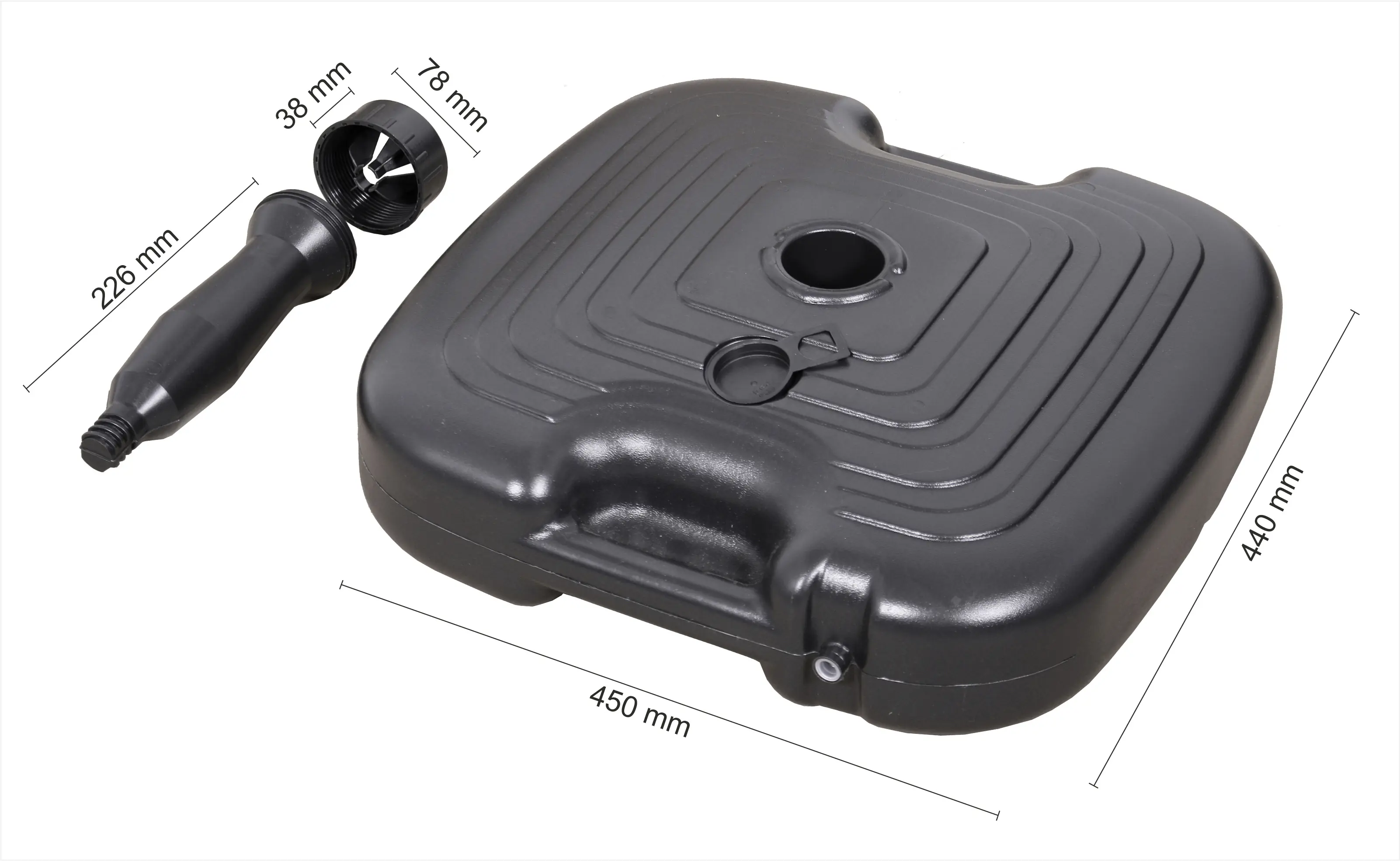 Schneider Schirmständer PE 20 L schwarz Schneider Schirmständer PE 20 L schwarz