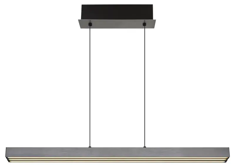 Globo LED-Pendelleuchte Ethan 150 x 150 cm grau dunkel warmweiß