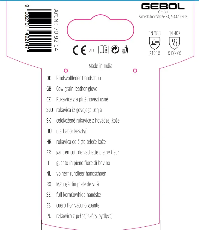 Gebol Handschuh Driver  