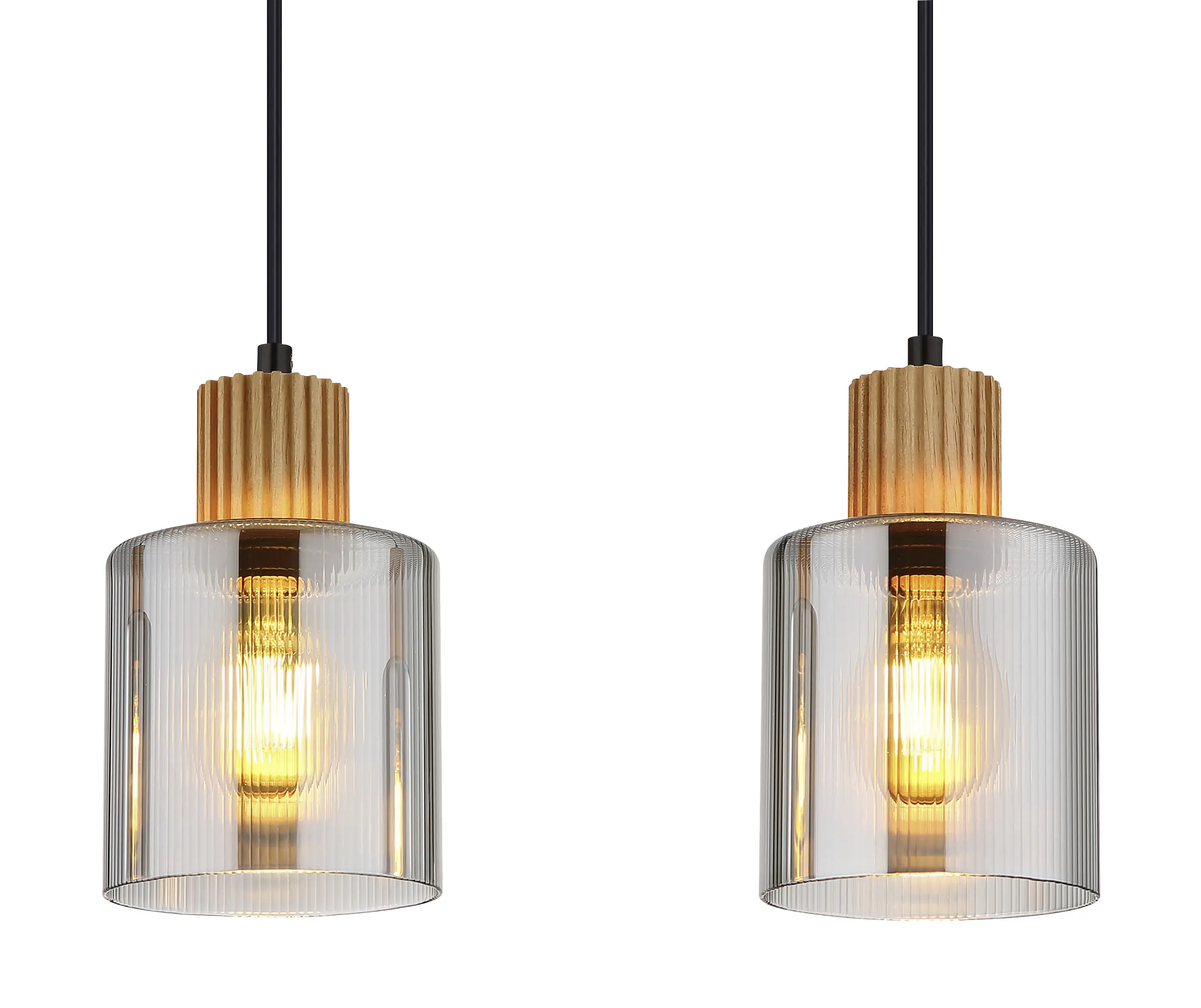 Globo Hängeleuchte Aleidis 64 x 120 cm L x H schwarz matt