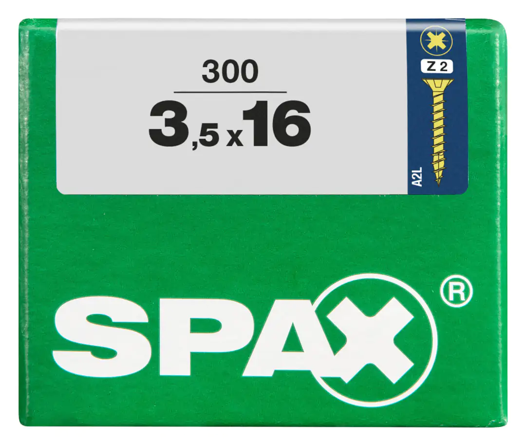 Spax Universalschrauben 3.5 x 16 mm PZ 2 - 300 Stk.