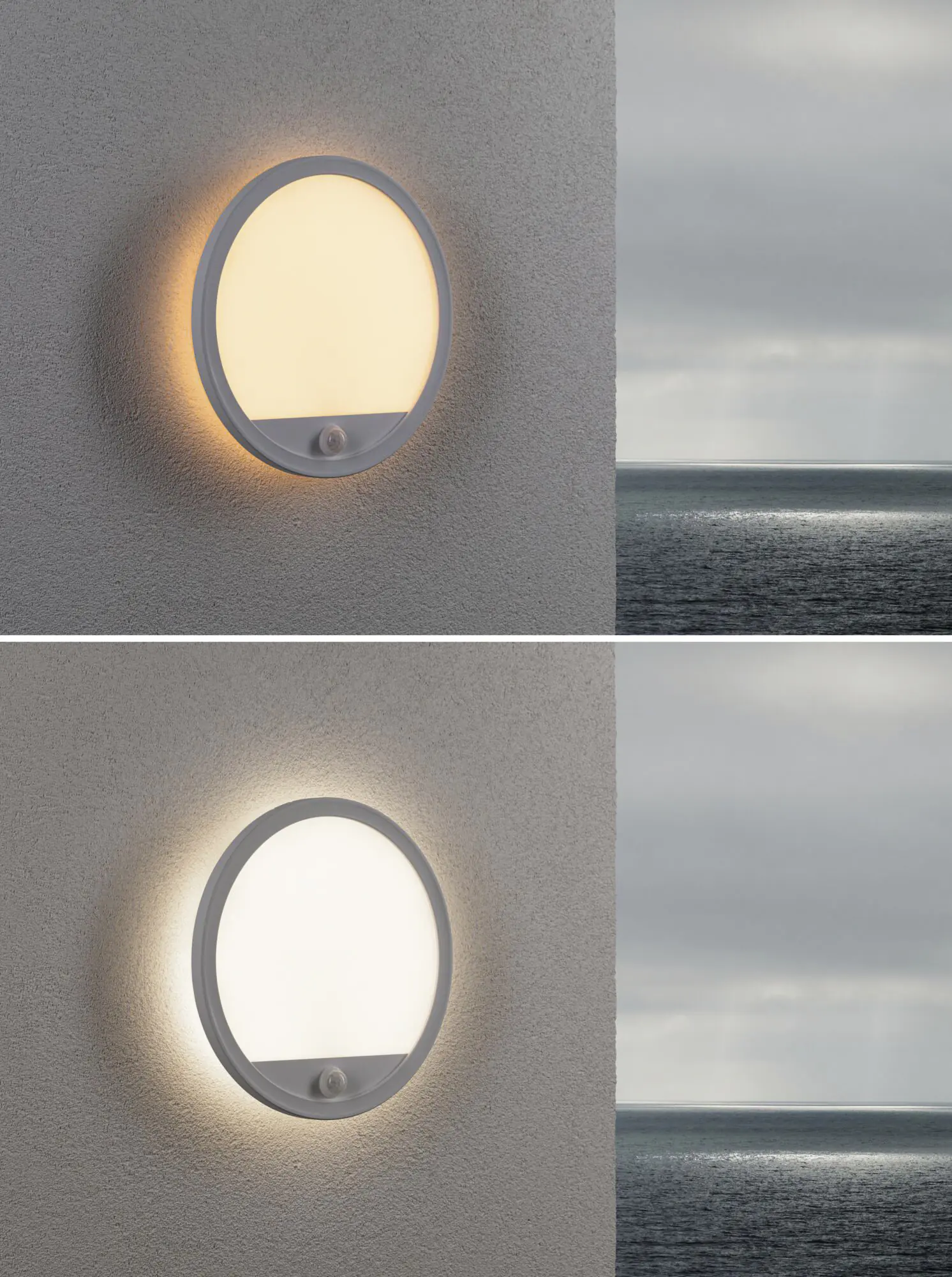 Paulmann LED Außenleuchte Lamina Backlight insect friendly Ø 28cm mit Bewegungsmelder