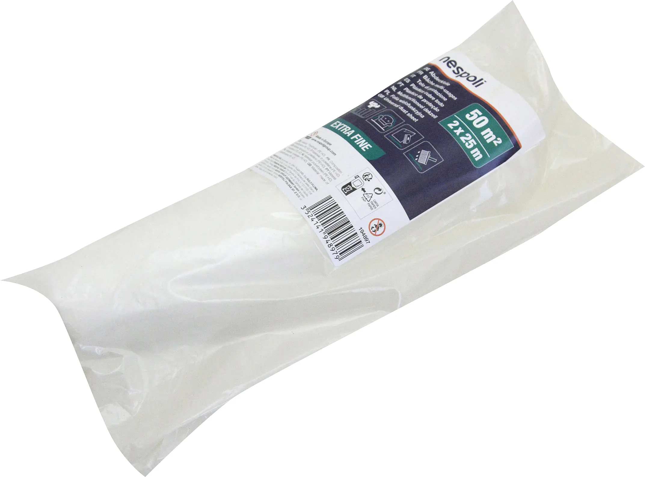 Nespoli Abdeckfolie Rolle 25 x 2 m