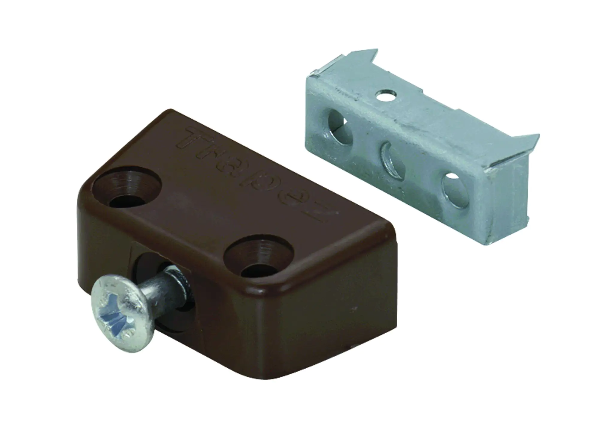 Hettich Verbindungsbeschlag Trapez 15,8 x 40 x 20,5 mm, braun